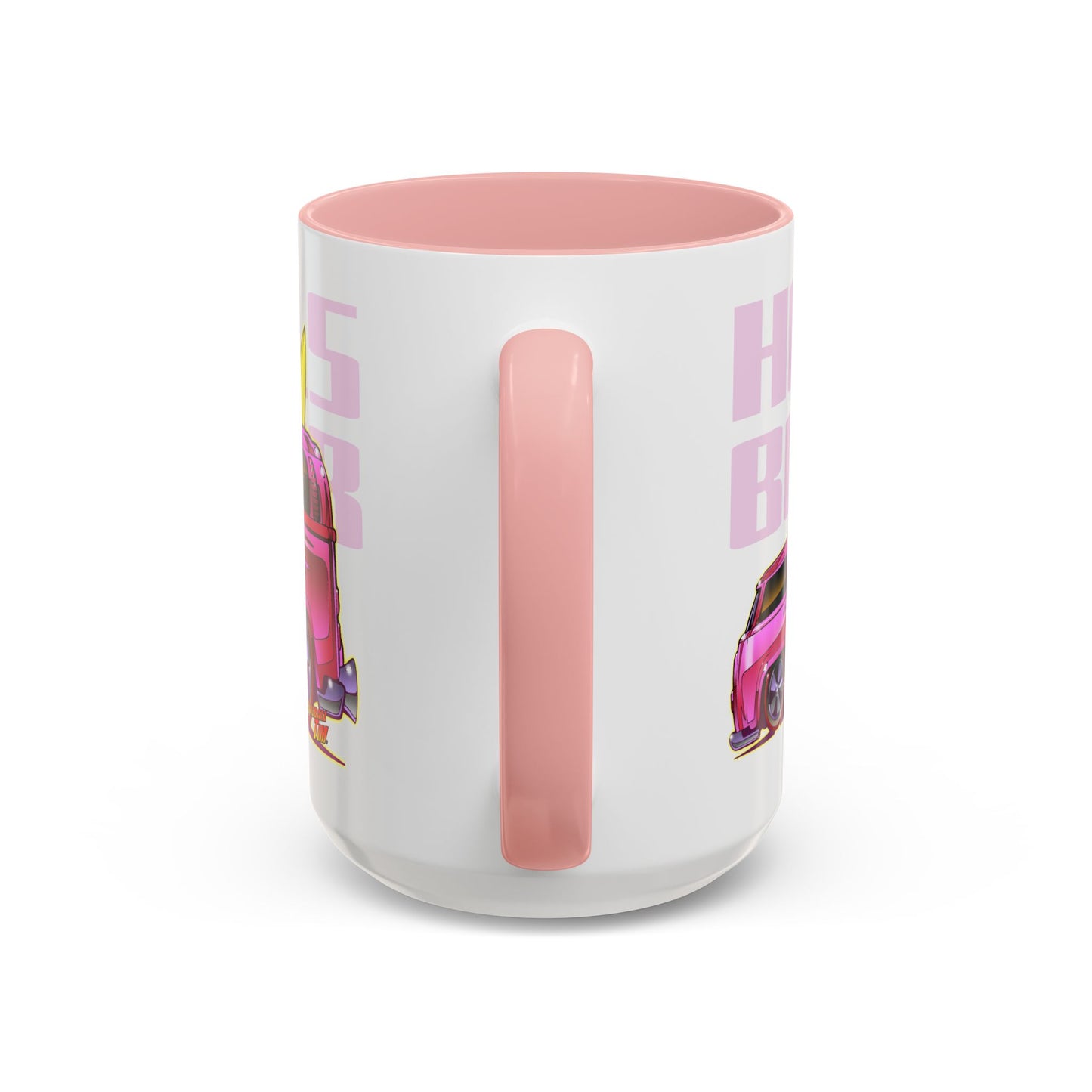 HOT WHEELS PINK BEACH BOMB VW Bus Collectible Fireball Art Coffee Mug - 2 Sizes