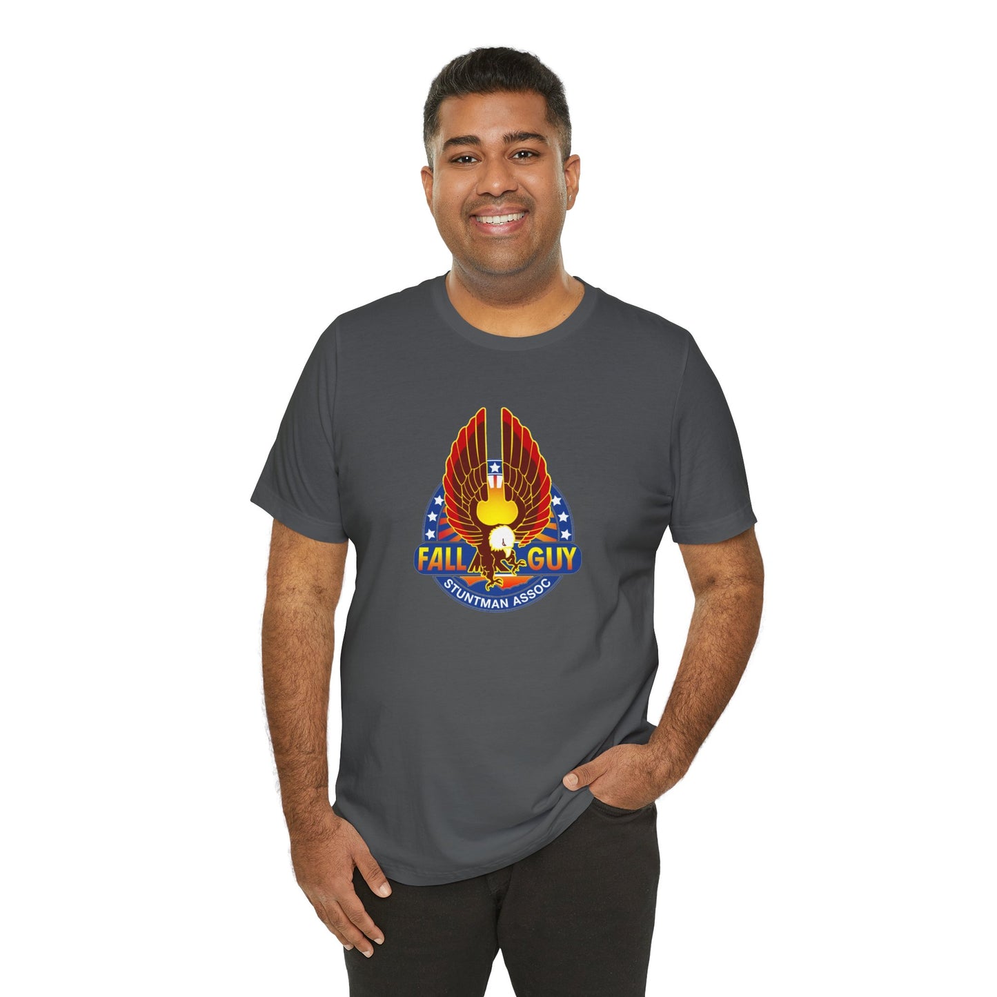 THE FALL GUY Stuntman Association Unisex Jersey Short Sleeve Tee - 12 Colors
