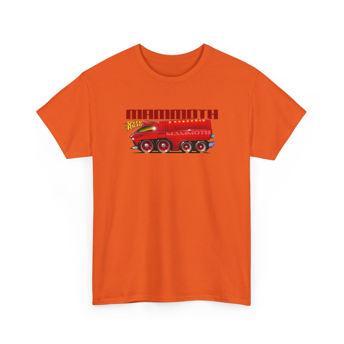 SPEED RACER MAMMOTH CAR Fireball Art Tee Shirt - Multiple Colors