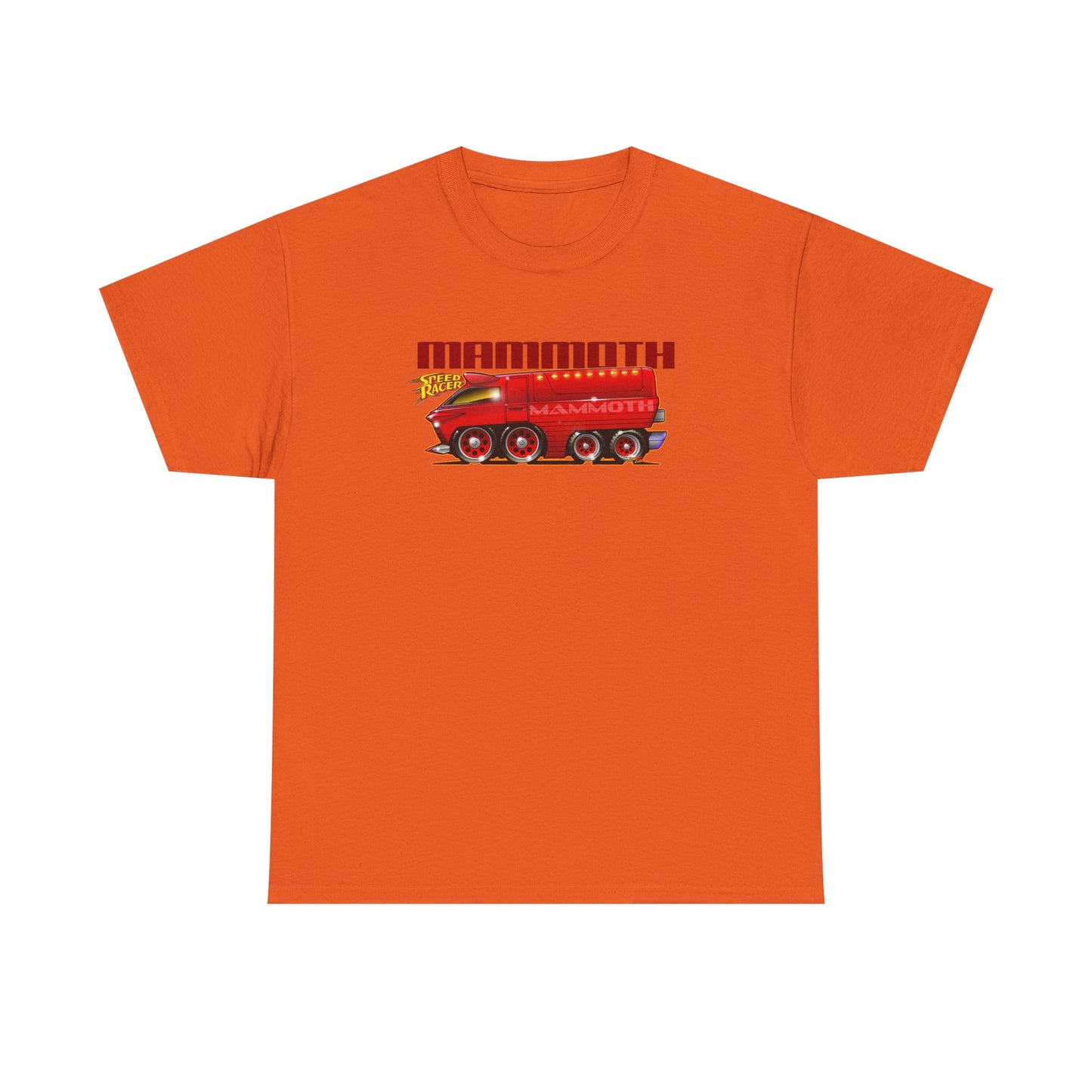 SPEED RACER MAMMOTH CAR Fireball Art Tee Shirt - Multiple Colors