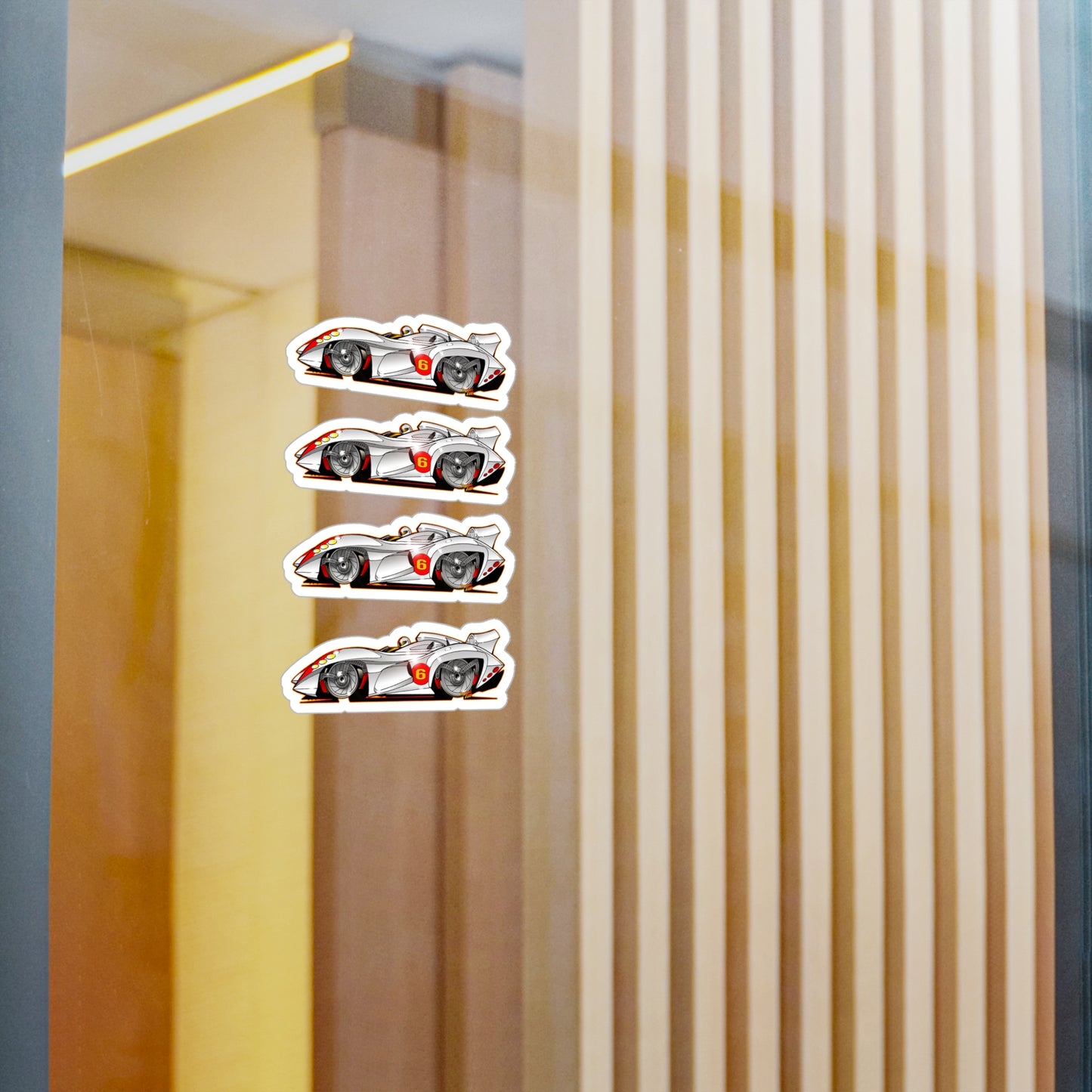 SPEED RACER MACH 6 Fireball Art Decal Sticker Set