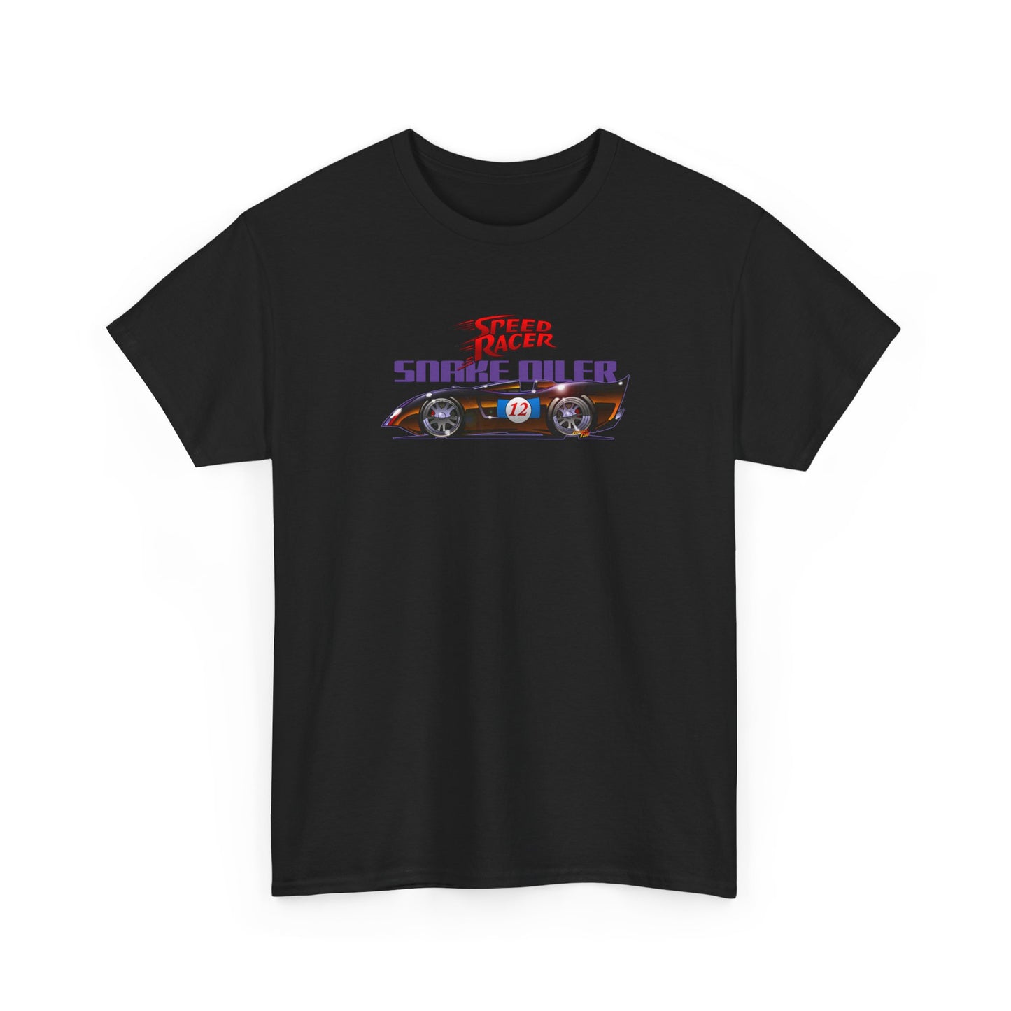 SPEED RACER SNAKE OILER TV Car Fireball Art Tee Shirt - Multiple Sizes