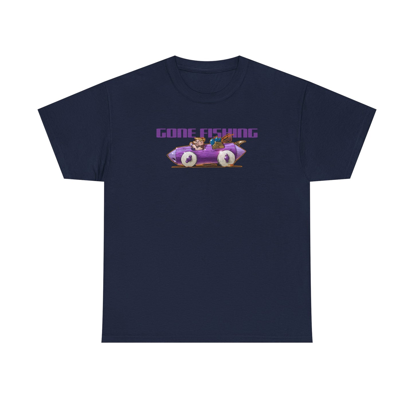 FLINSTONES BARNEY RUBBLE Gone Fishing Fireball Tee Shirt - Multiple Colors