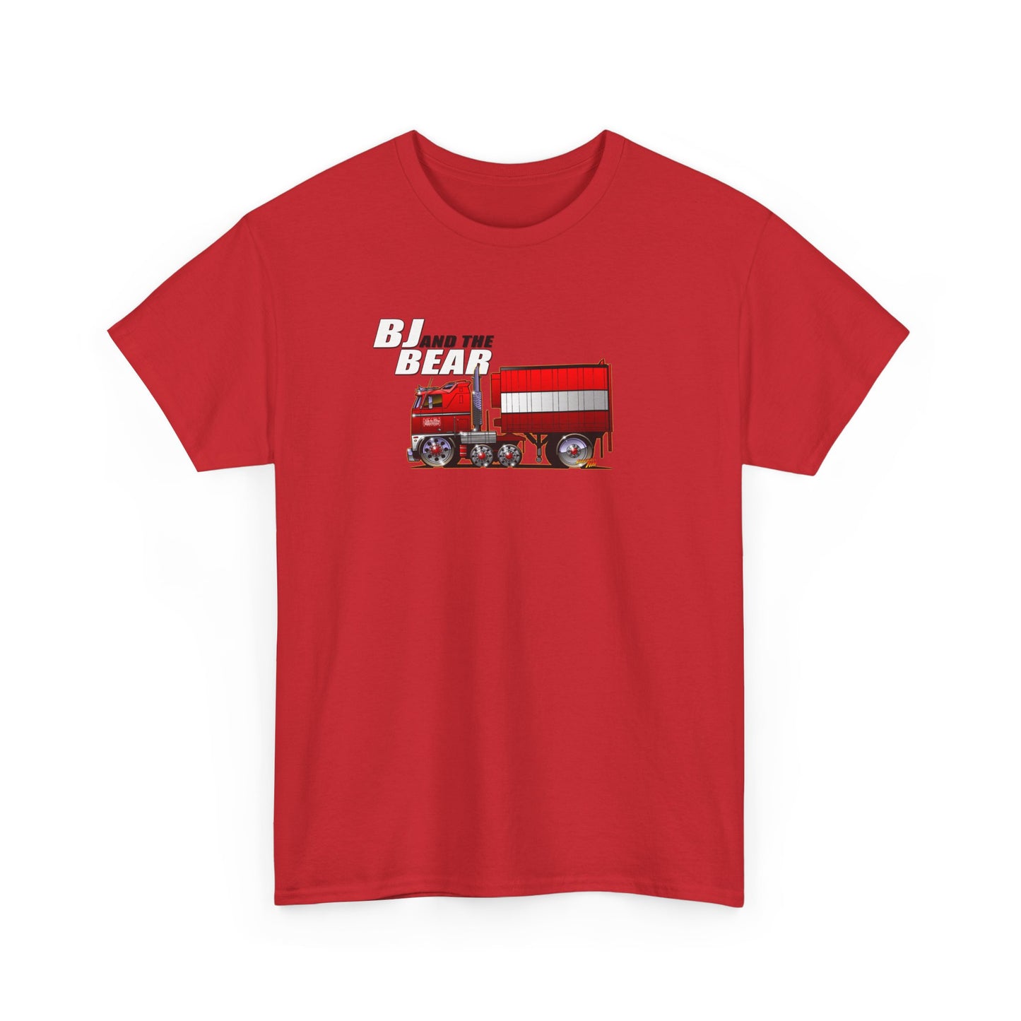 BJ AND THE BEAR Semi Truck Fireball Art Tee Shirt - Multiples