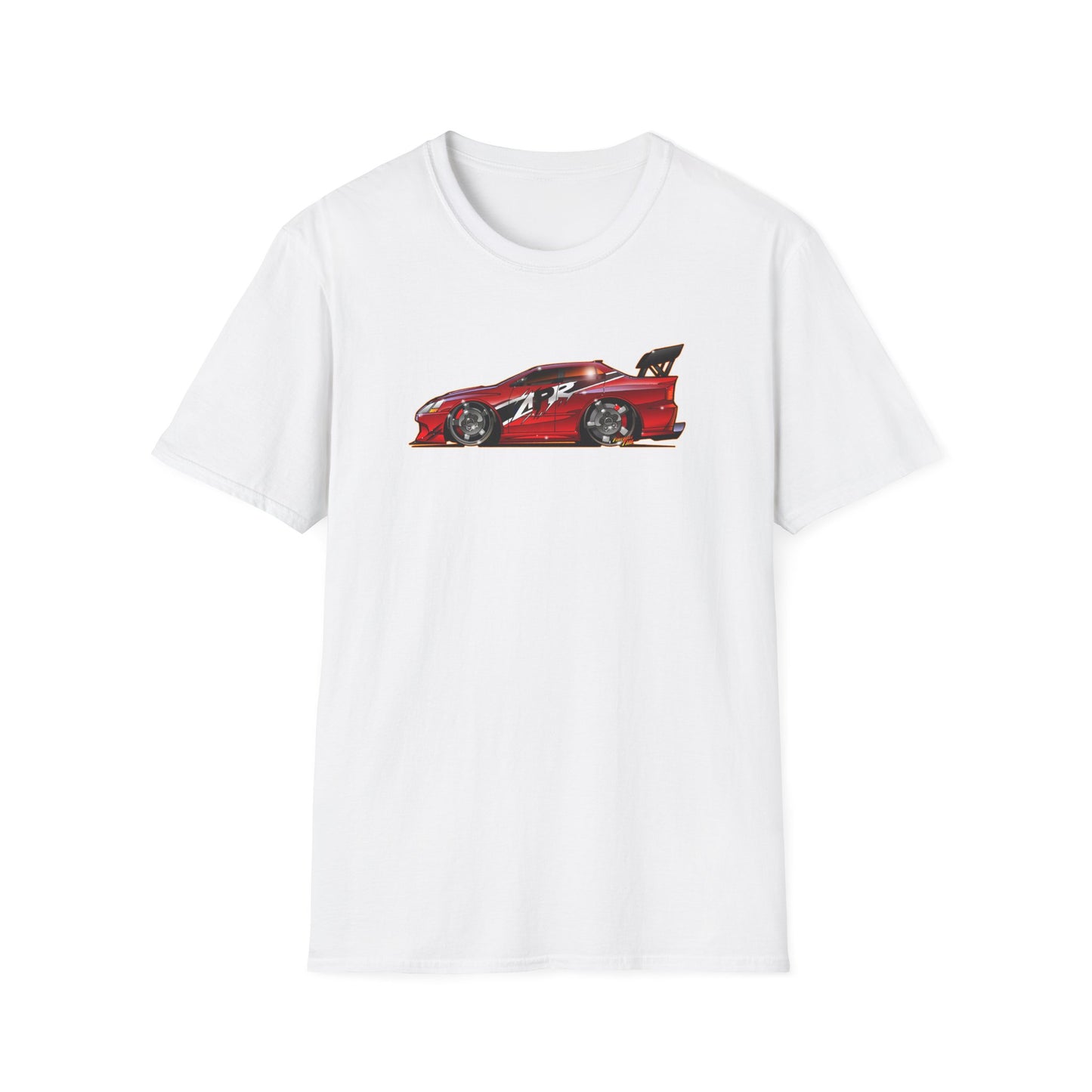 FAST AND FURIOUS MITSUBISHI LANCER EVOLUTION Concept Art Softstyle T-Shirt Multiple Colors