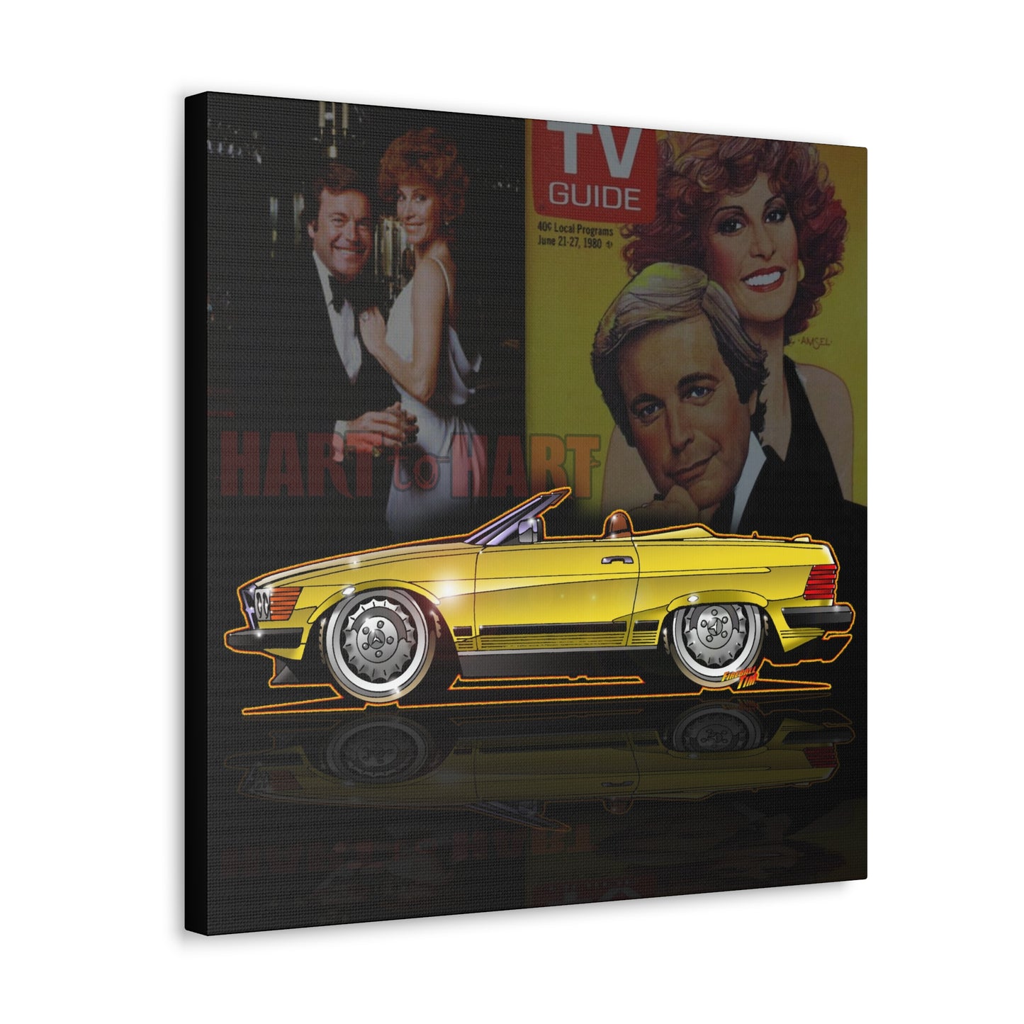 HART to HART TV Show Mercedes 450SL Concept Art Canvas MASTERPRINT 3 Sizes