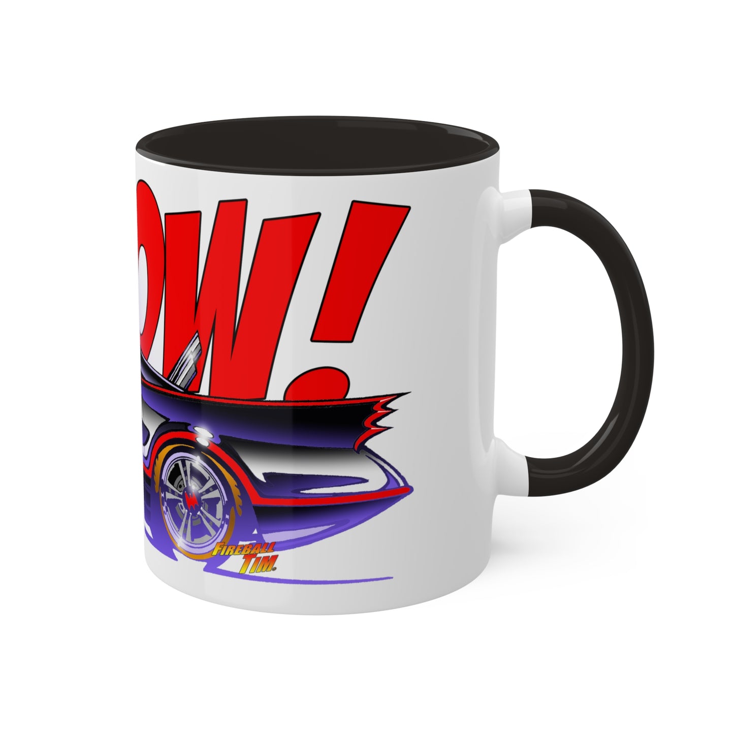 BATMOBILE 1966 KAPOW TV Show Concept Art Coffee Mug 11oz 2 Colors