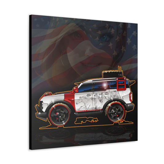 FORD BRONCO AMERICANA Sema MASTERPRINT Concept Art Canvas 3 Sizes