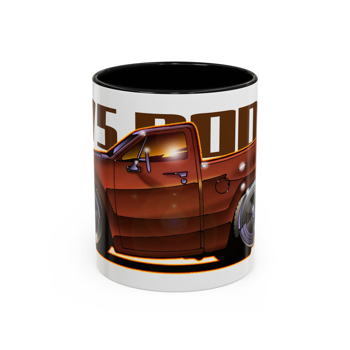 DODGE ADVENTURER SRT Pickup Truck 1975 Fireball Art Coffee Mug 2 Sizes