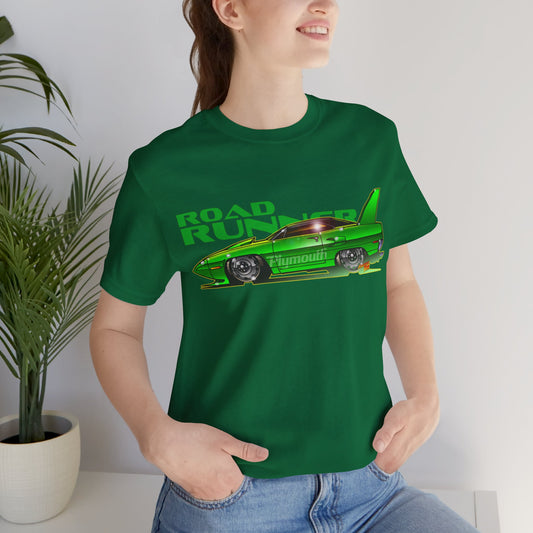 PLYMOUTH ROAD RUNNER SUPERBIRD Custom Muscle Car Art Unisex Short Sleeve Tee in 7 Colors