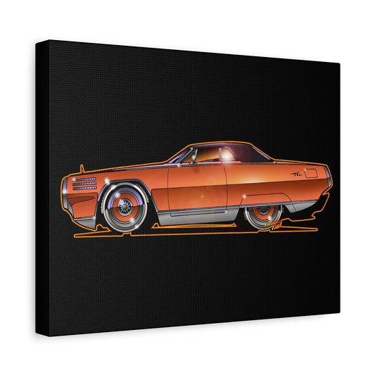 CHRYSLER TURBINE 1966 Concept Car Canvas Fireball Art Wall Print