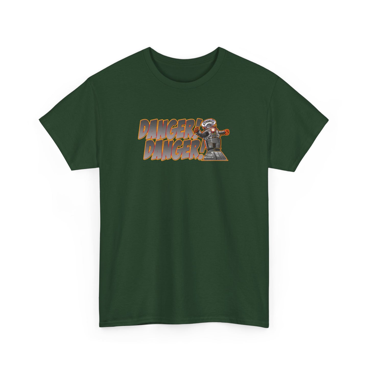 LOST IN SPACE ROBOT DANGER Heavy Cotton Tee Shirt - Mutiple Colors