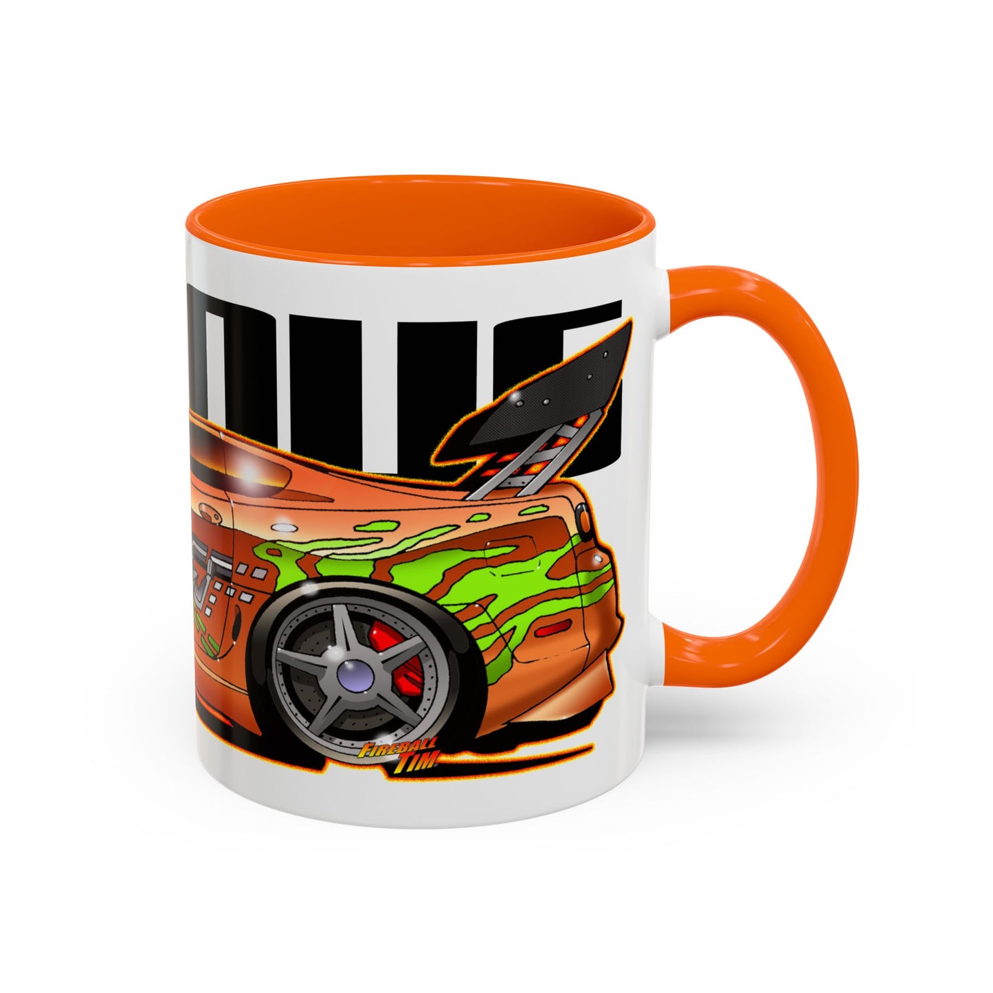 FAST & FURIOUS 1994 TOYOTA SUPRA MK IV Fireball Art Coffee Mug - 2 Sizes