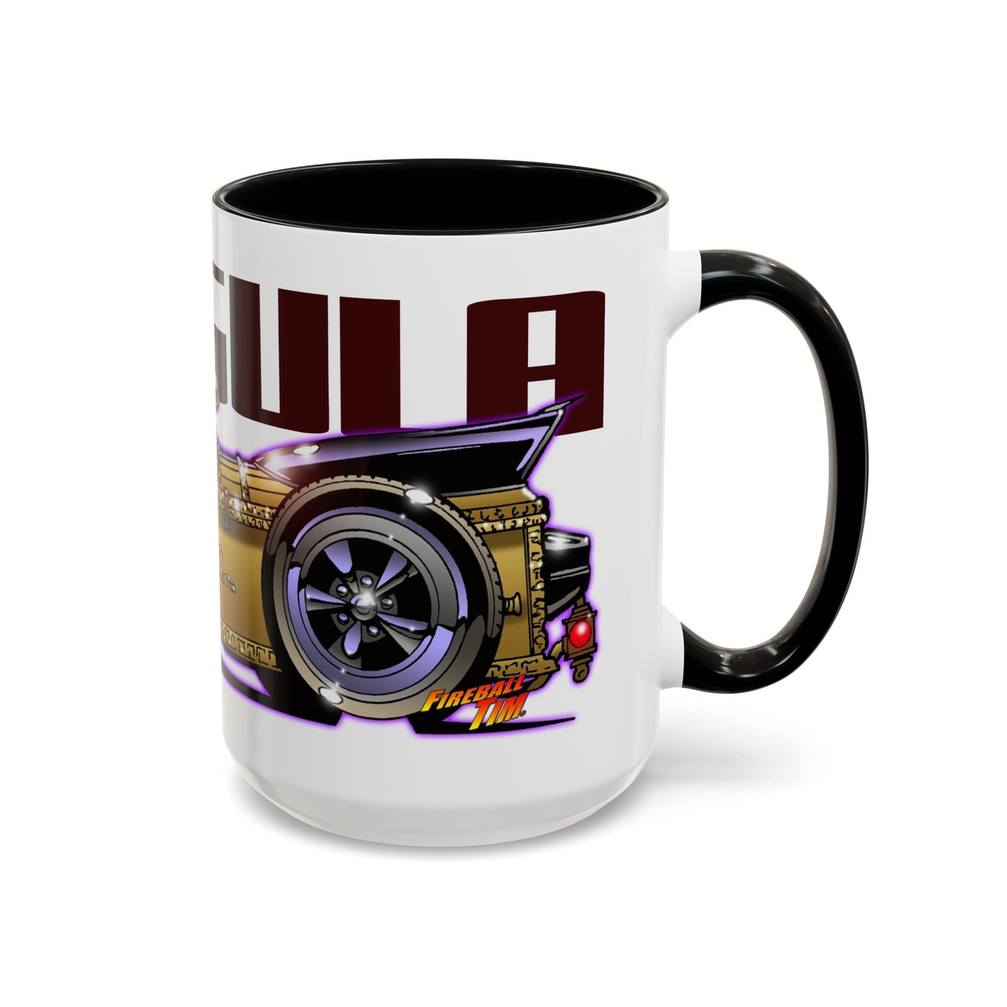 MUNSTERS DRAGULA TV Show Collectible Fireball Art Coffee Mug - 2 Sizes