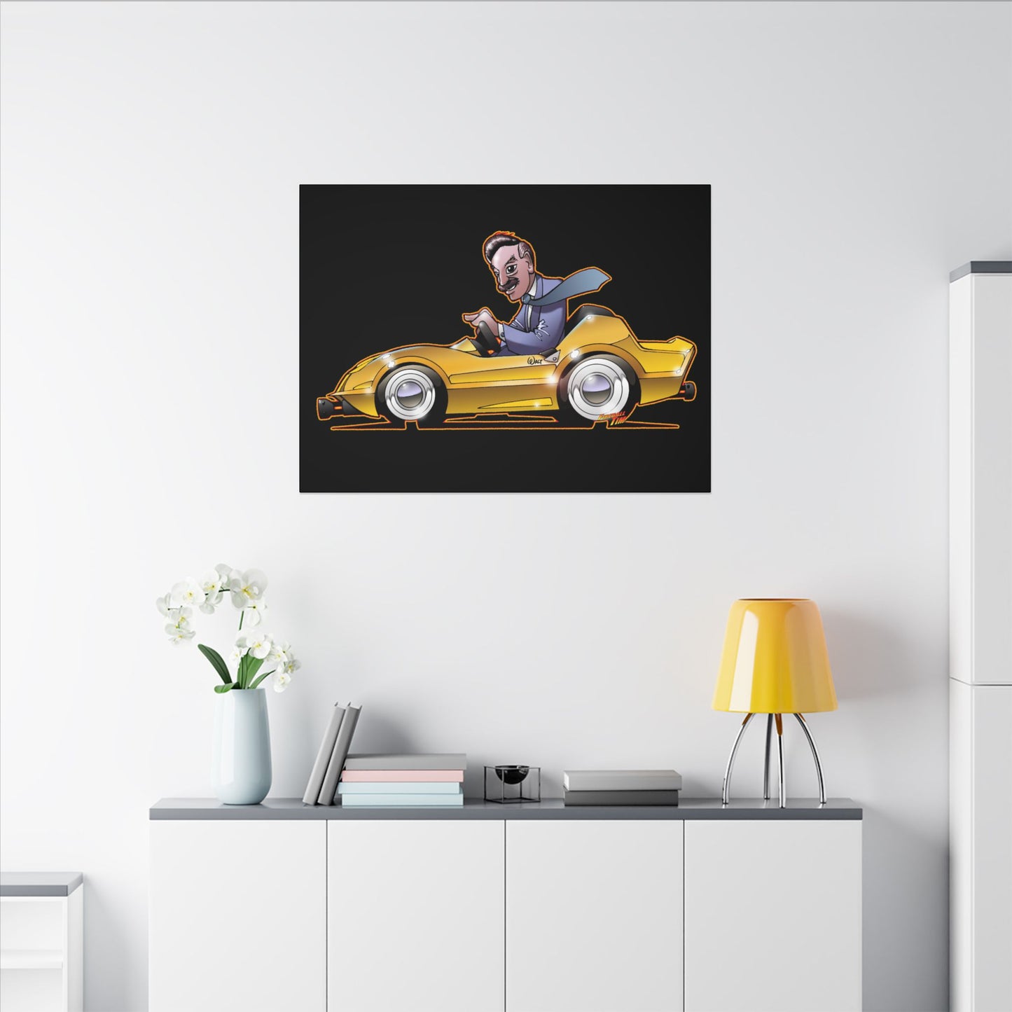 AUTOPIA CLASSIC Walt Disney Fireball Art Canvas Print