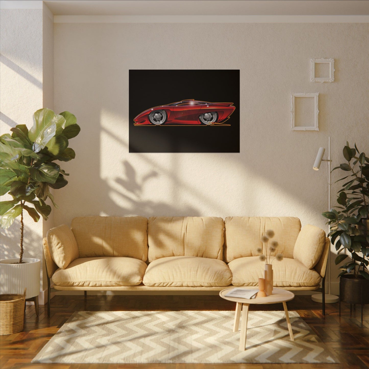 PONTIAC BANSHEE Concept Car Collectible Fireball Art Canvas Print