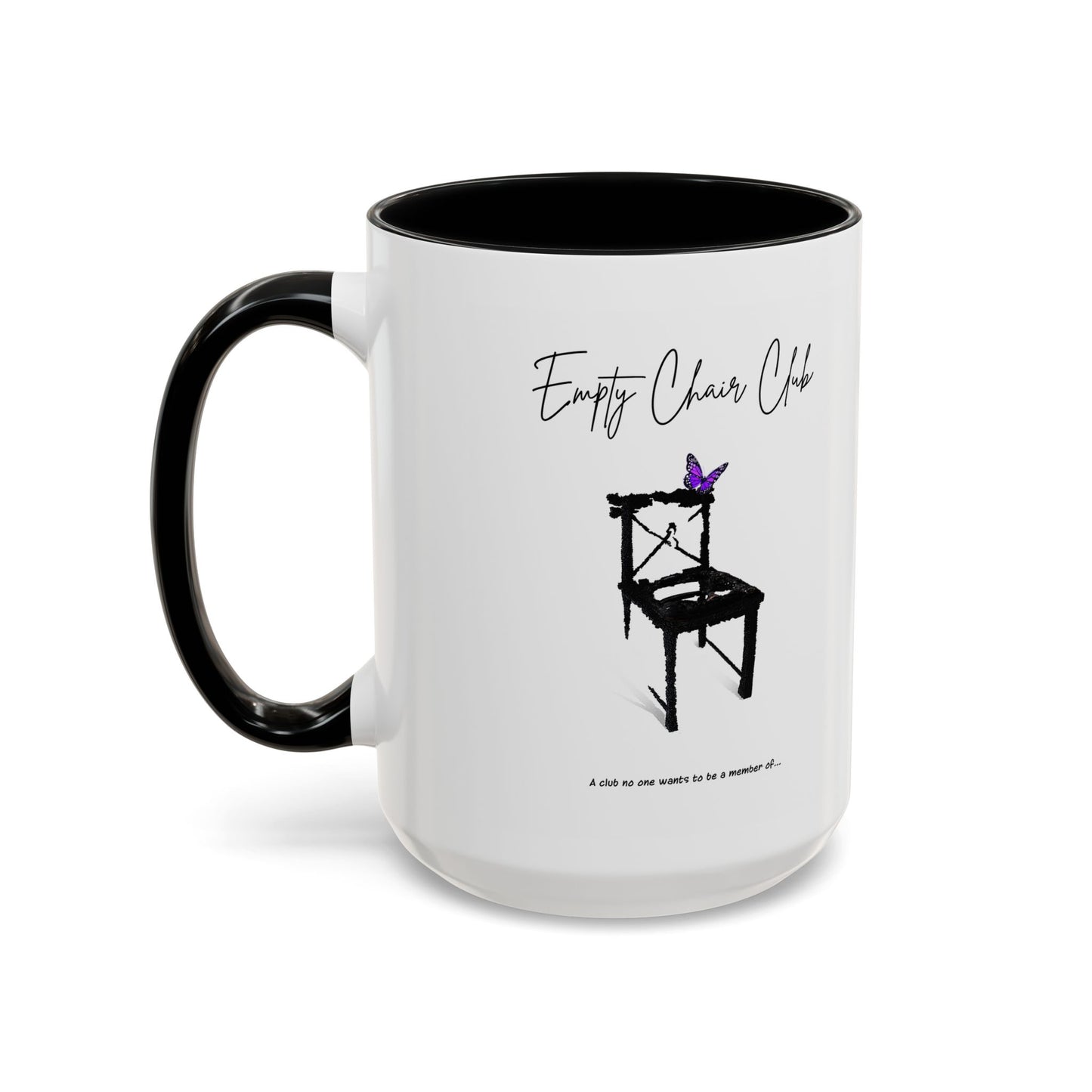 EMPTY CHAIR CLUB Accent Coffee Mug 2 Sizes 2 Colors