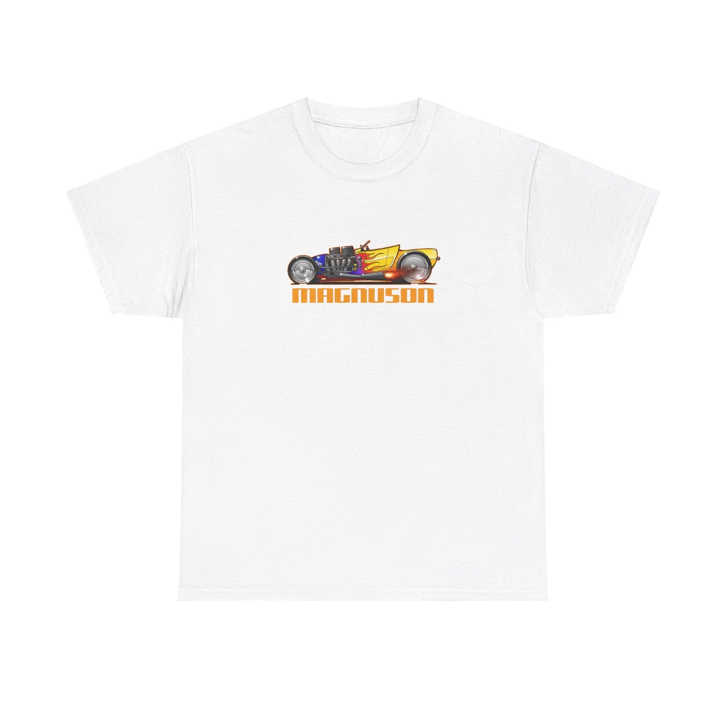 MAGNUSON Track Roadster Hot Rod Fireball Art Tee Shirt - Multiple Colors