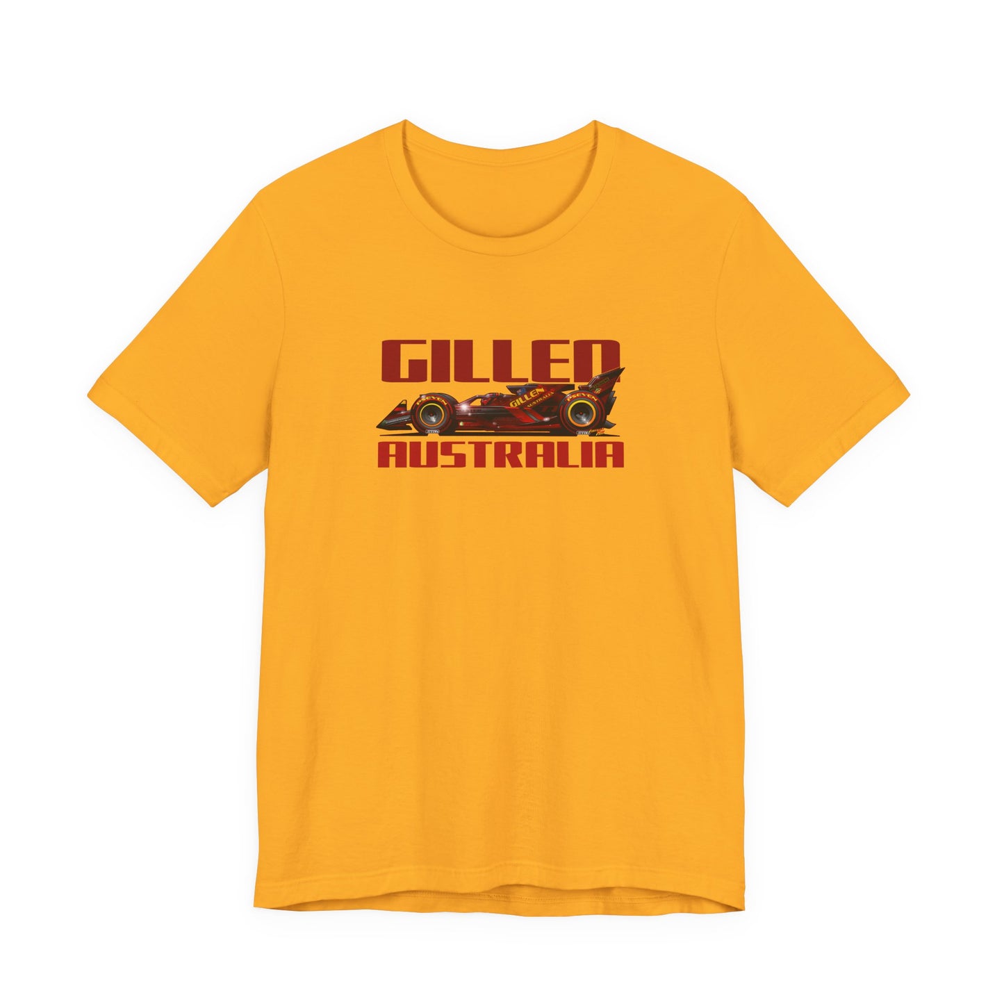 GILLEN AUSTRALIA F1 2047 Race Car Art Short Sleeve Tee - 6 Colors