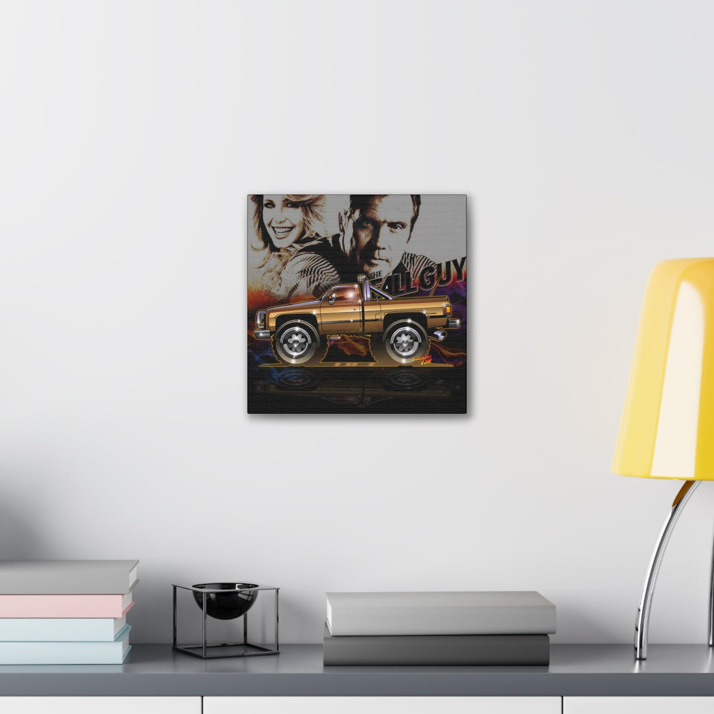 THE FALL GUY 1982 GMC K-2500 TV Show Truck Canvas Art Print - 2 Sizes