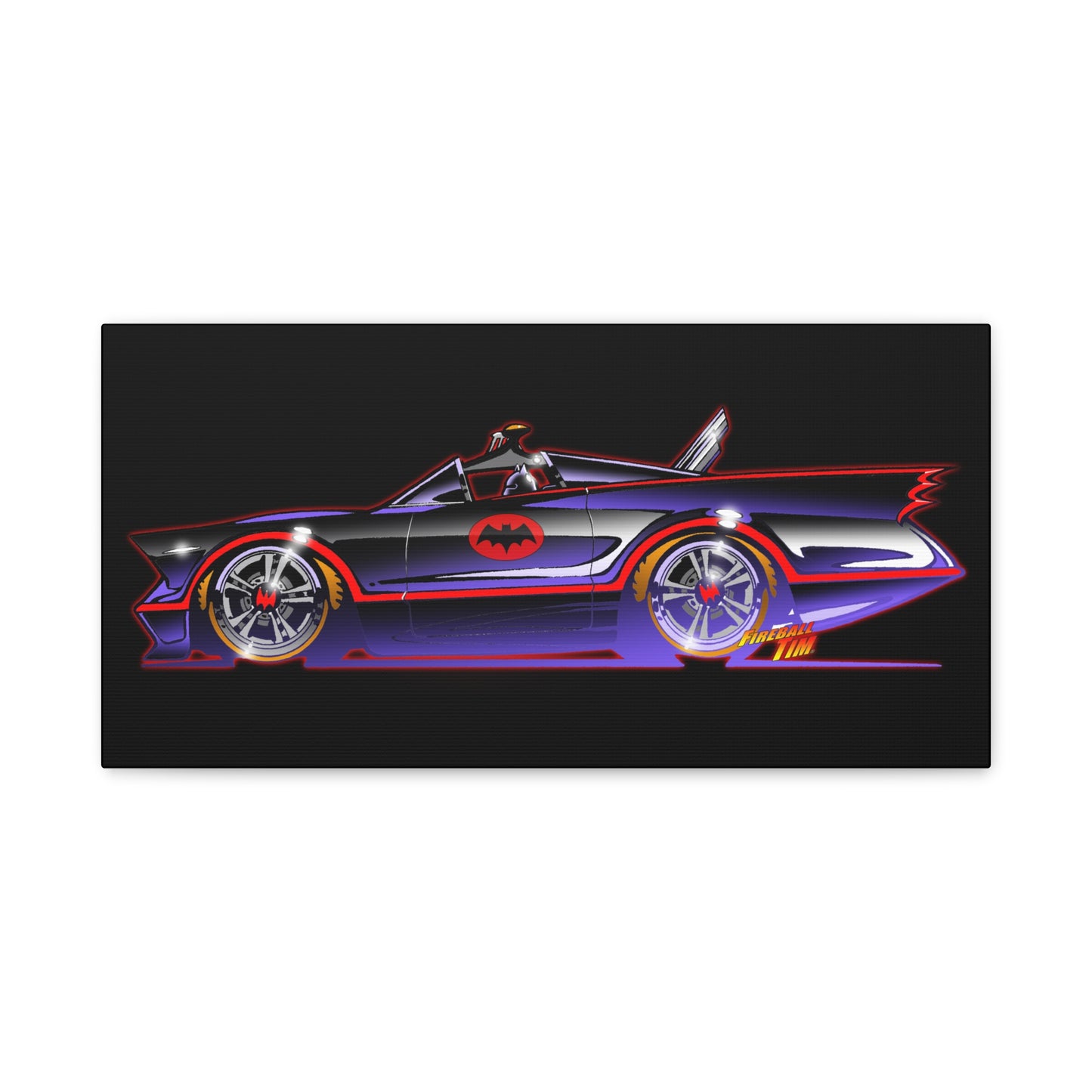 BATMOBILE 1966 BATMAN TV Car Canvas Art Print 11x14