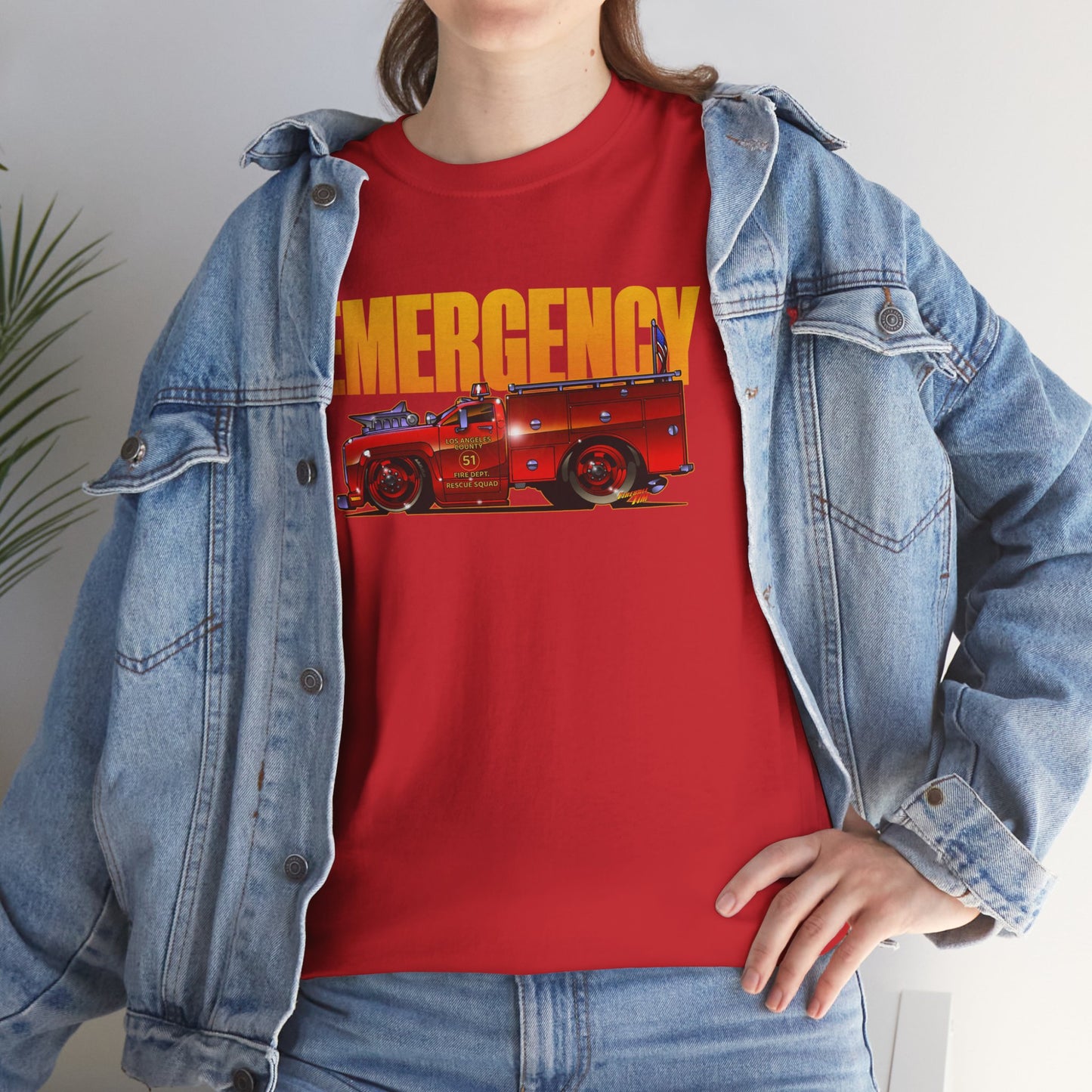 EMERGENCY TV Show SQUAD 51 Concept Art TEE Shirts 13 Colors