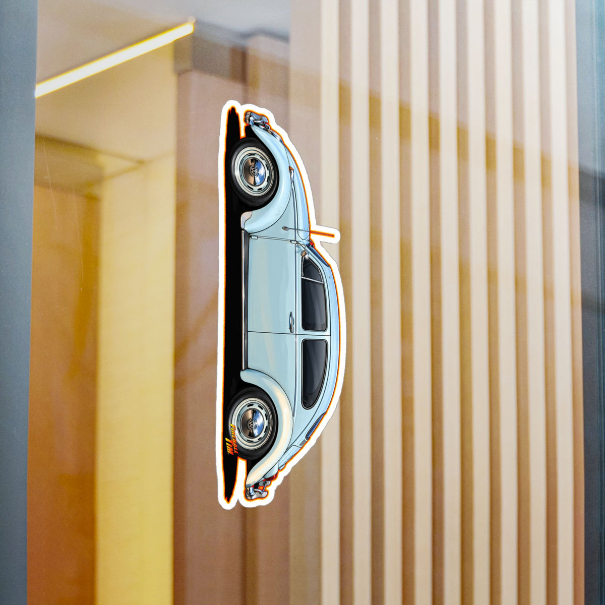 CLASSIC VOLKSWAGEN VW Bug Collectible Fireball Art Stickers in 4 Sizes