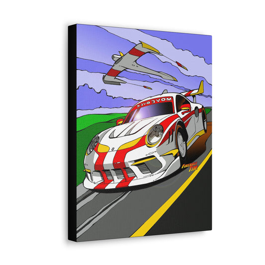 CONCEPT 911 Canvas Art, 15oz, Illustration, 911, Car Mug, Car, Cars, Race Car Mug, 11X14-Canvas-Fireball Tim Garage