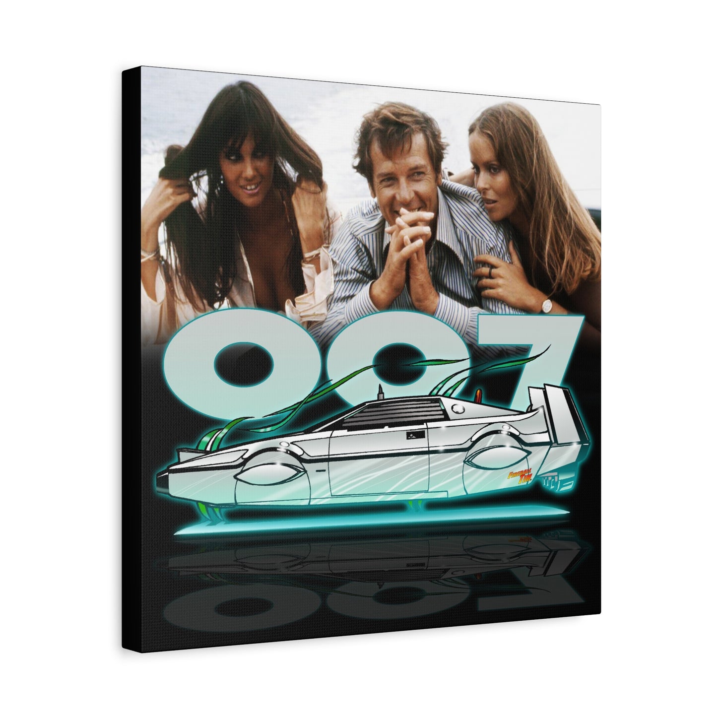 LOTUS SUBMARINE James Bond Fireball Art Canvas Print