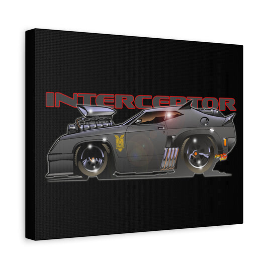 MAD MAX INTERCEPTOR POLICE CAR Canvas Art Wall Print - 11x14