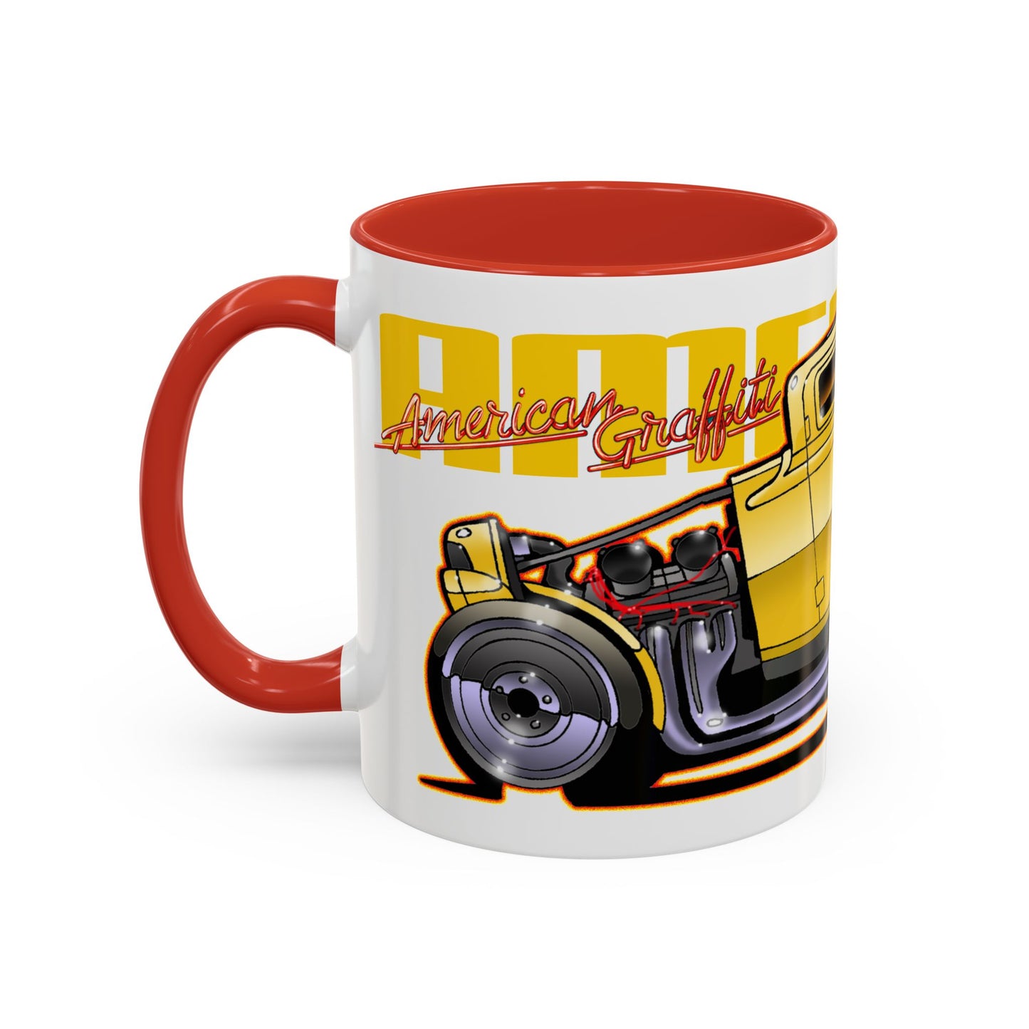 AMERICAN GRAFFITI '32 HOT ROD Movie Car Collectible Fireball Art Coffee Mug - 2 Sizes