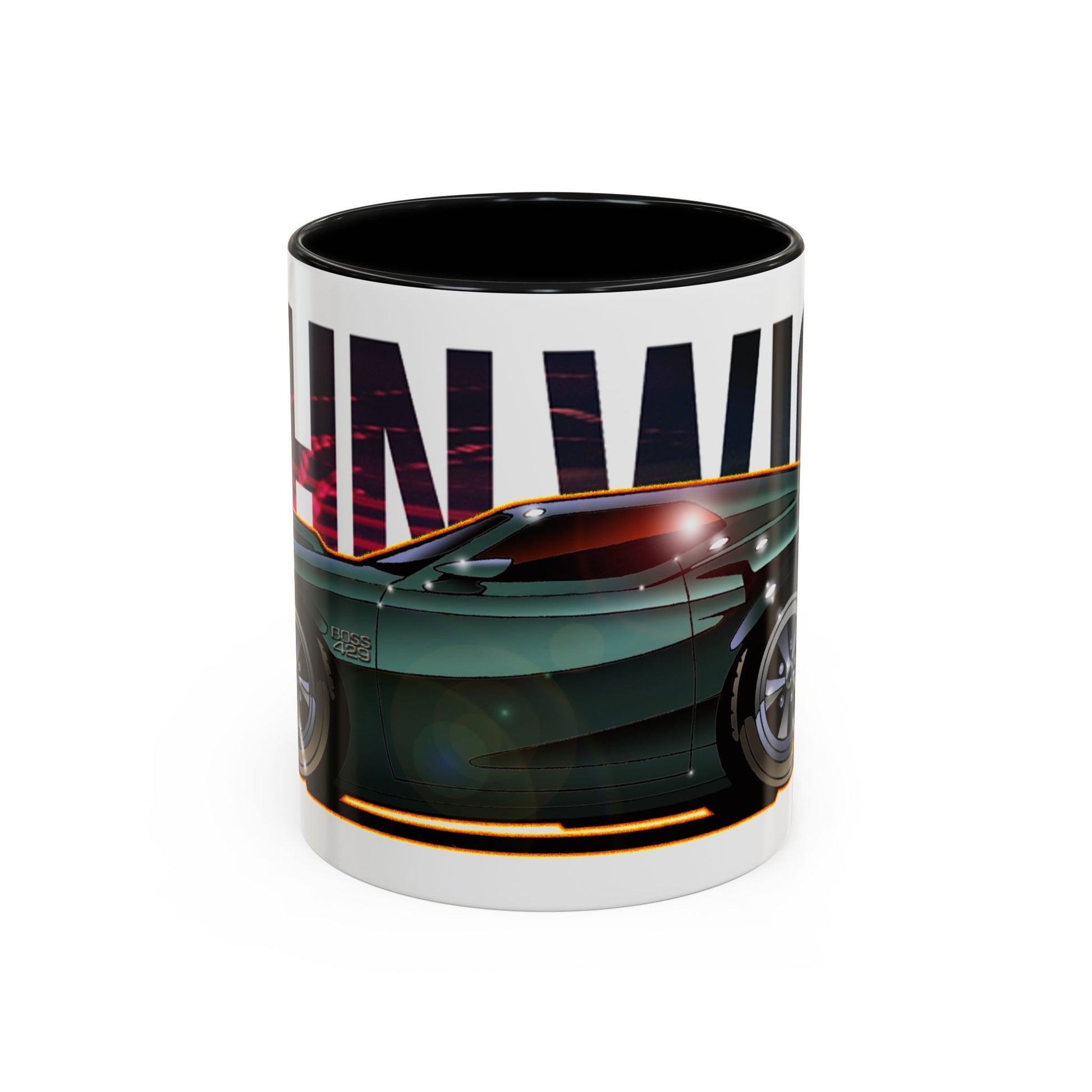 Keanu Reeves John Wick 1969 FORD MUSTANG BOSS 429 Concept Art Coffee Mug-Mug-Fireball Tim Garage