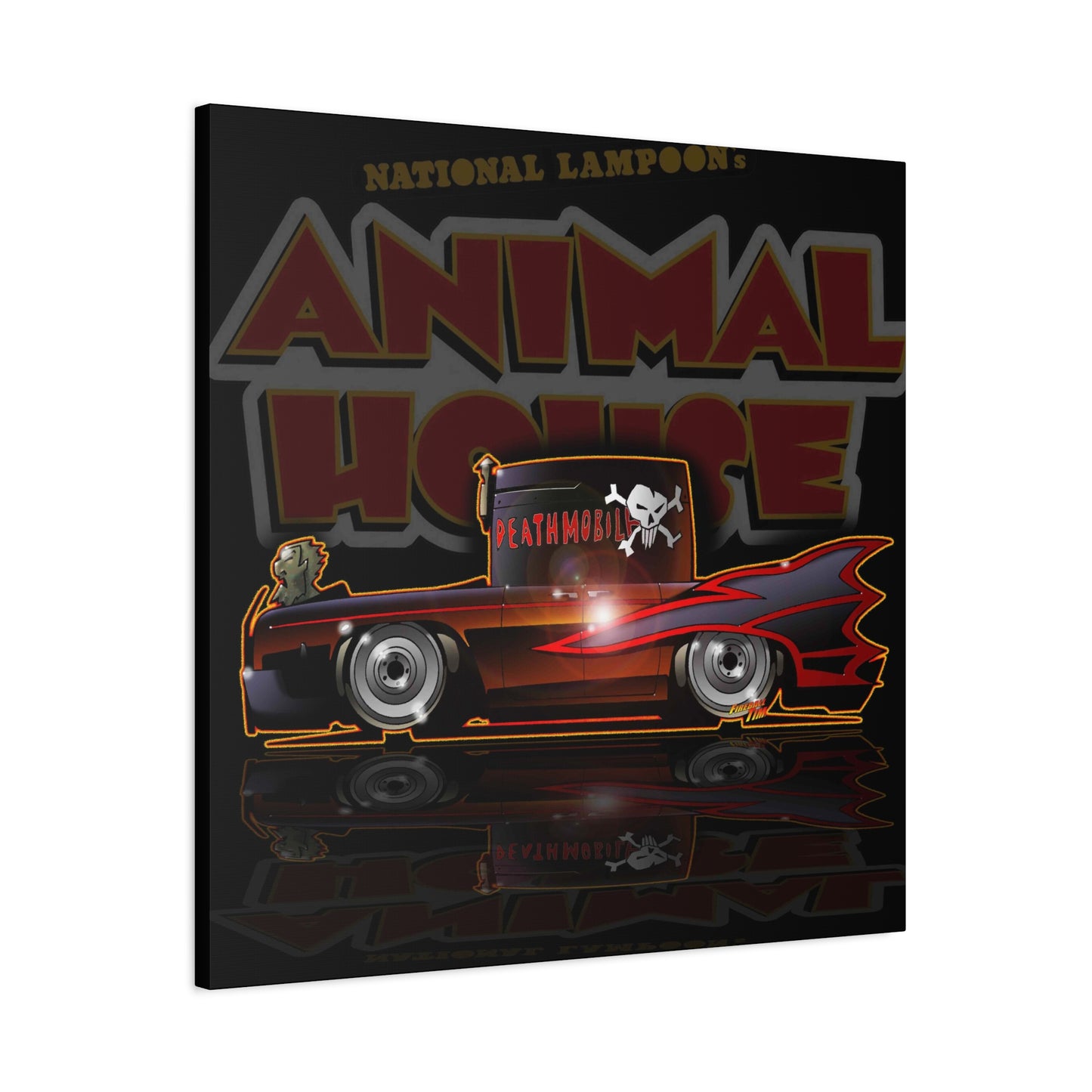 ANIMAL HOUSE DEATHMOBILE Fireball Art Canvas Wall Print