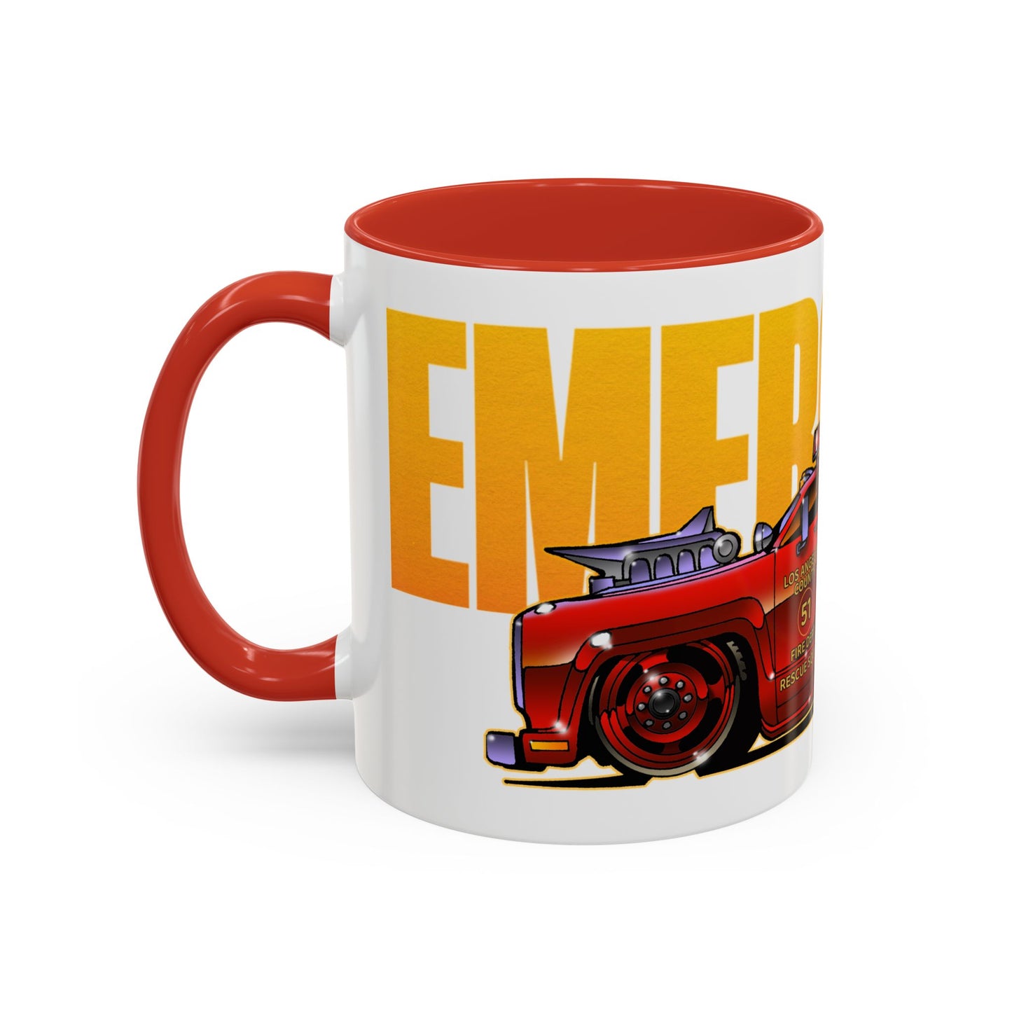 EMERGENCY SQUAD 51 Paramedic Truck Concept Art Coffee Mug 11oz