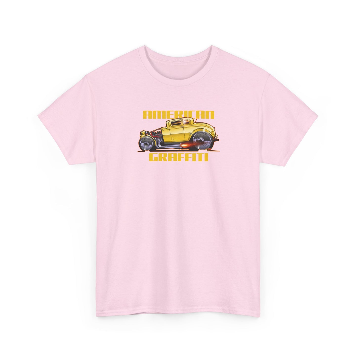 AMERICAN GRAFFITI '32 HOT ROD Movie Car Fireball Art Tee Shirt - Mutliple Colors