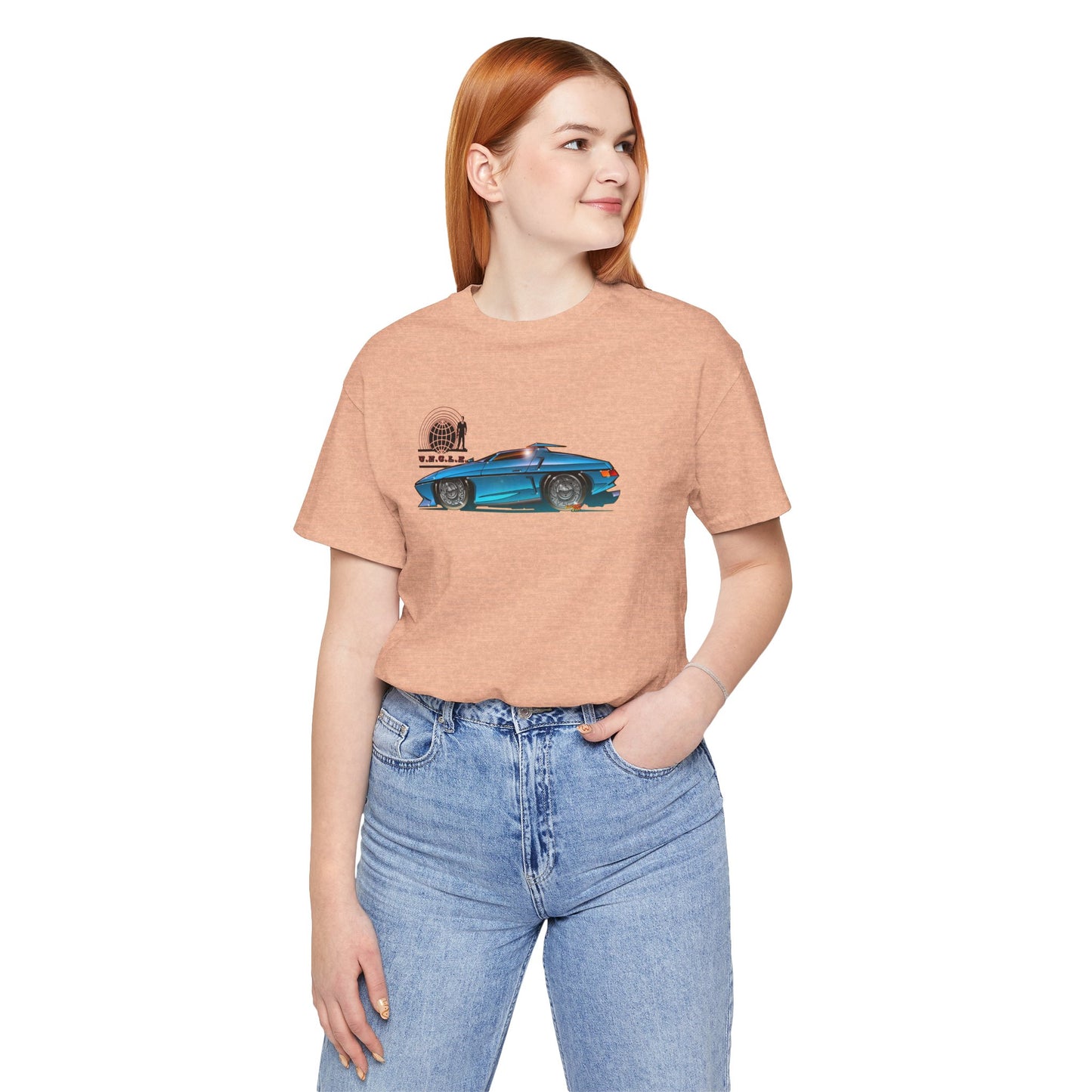 THE MAN FROM UNCLE Piranha TV Car Fireball Jersey Short Sleeve Tee Shirt - Multiple Colors