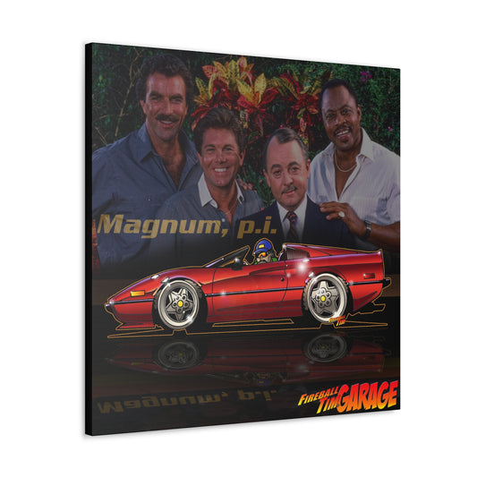 MAGNUM PI FERRARI 308 GTS Concept Art Canvas MASTERPRINT 3 Sizes