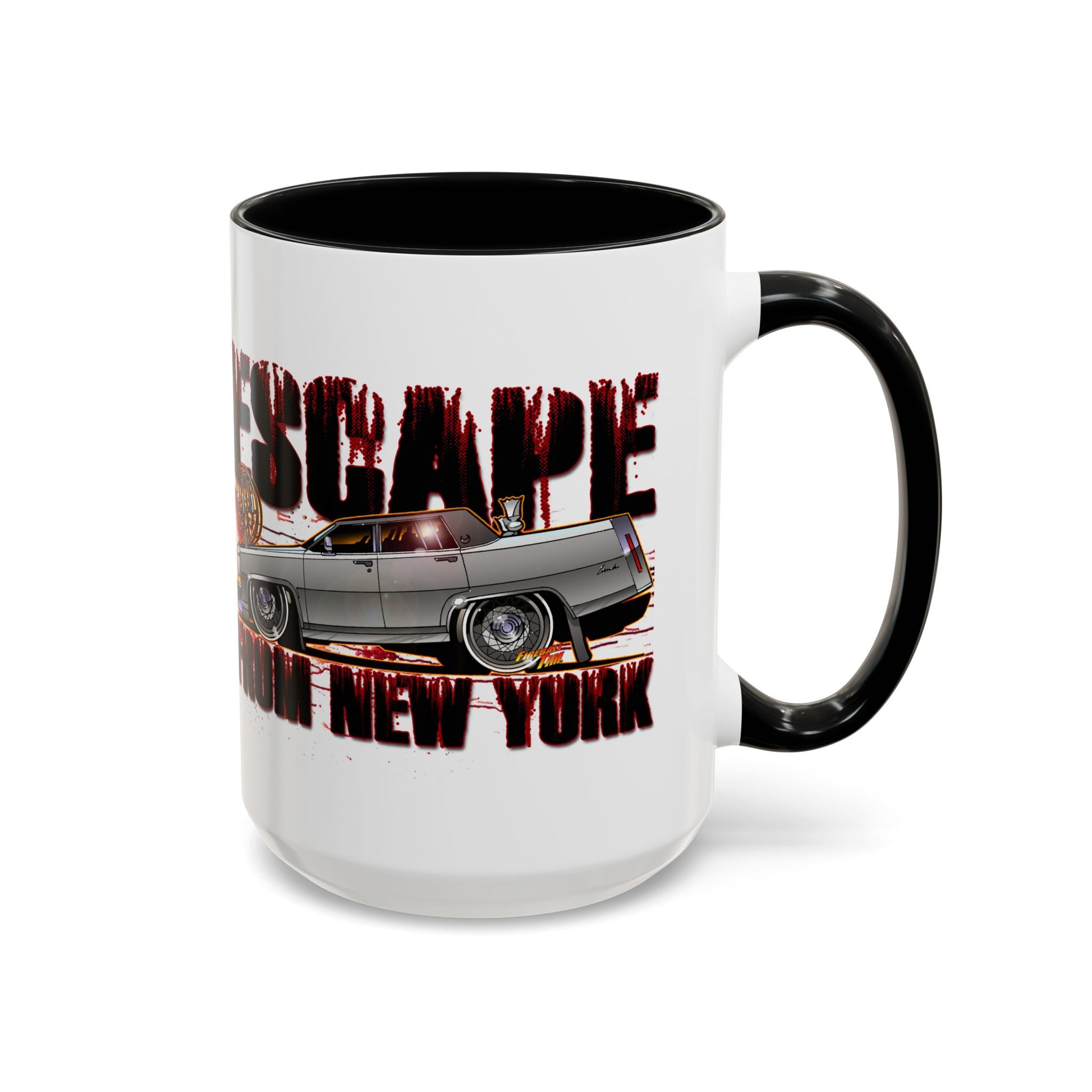 ESCAPE FROM NEW YORK Duke Cadillac Concept Art Coffee Mug 2 Sizes-Mug-Fireball Tim Garage