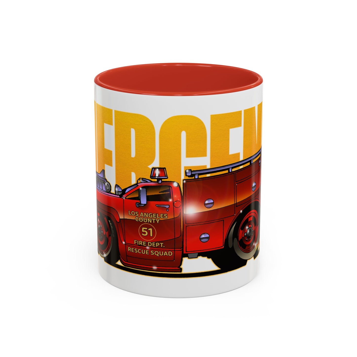 EMERGENCY SQUAD 51 Paramedic Truck Concept Art Coffee Mug 11oz