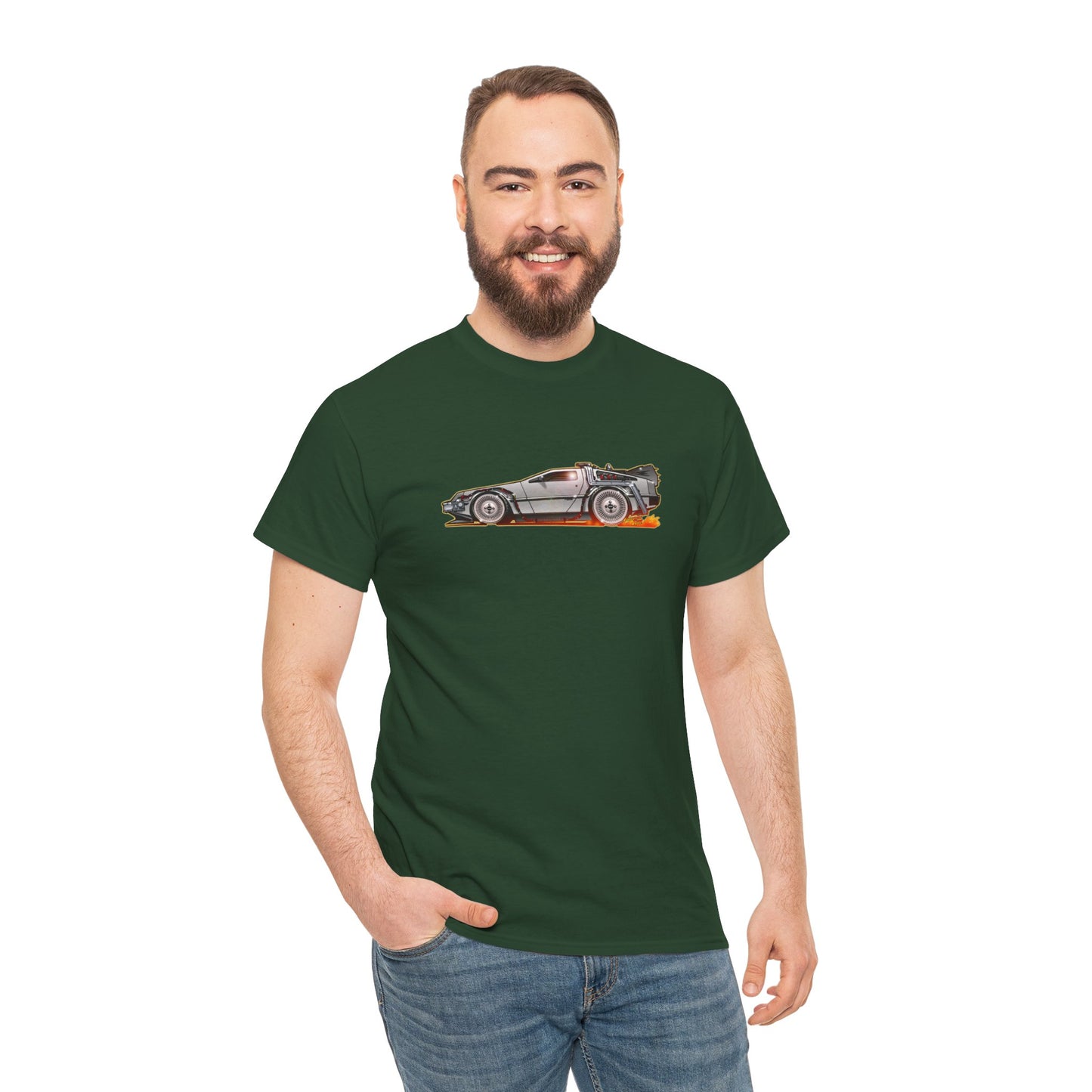 BACK TO THE FUTURE DELOREAN Time Machine Concept Art Tee Shirt 11 Colors