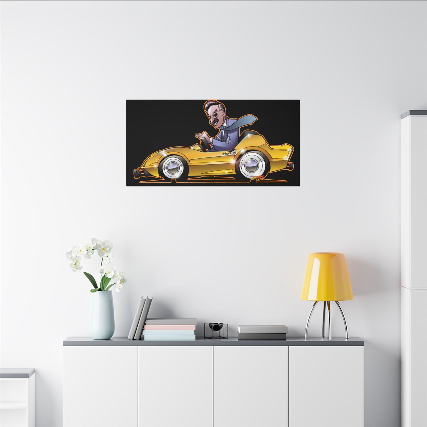 AUTOPIA CLASSIC Walt Disney Fireball Art Canvas Print