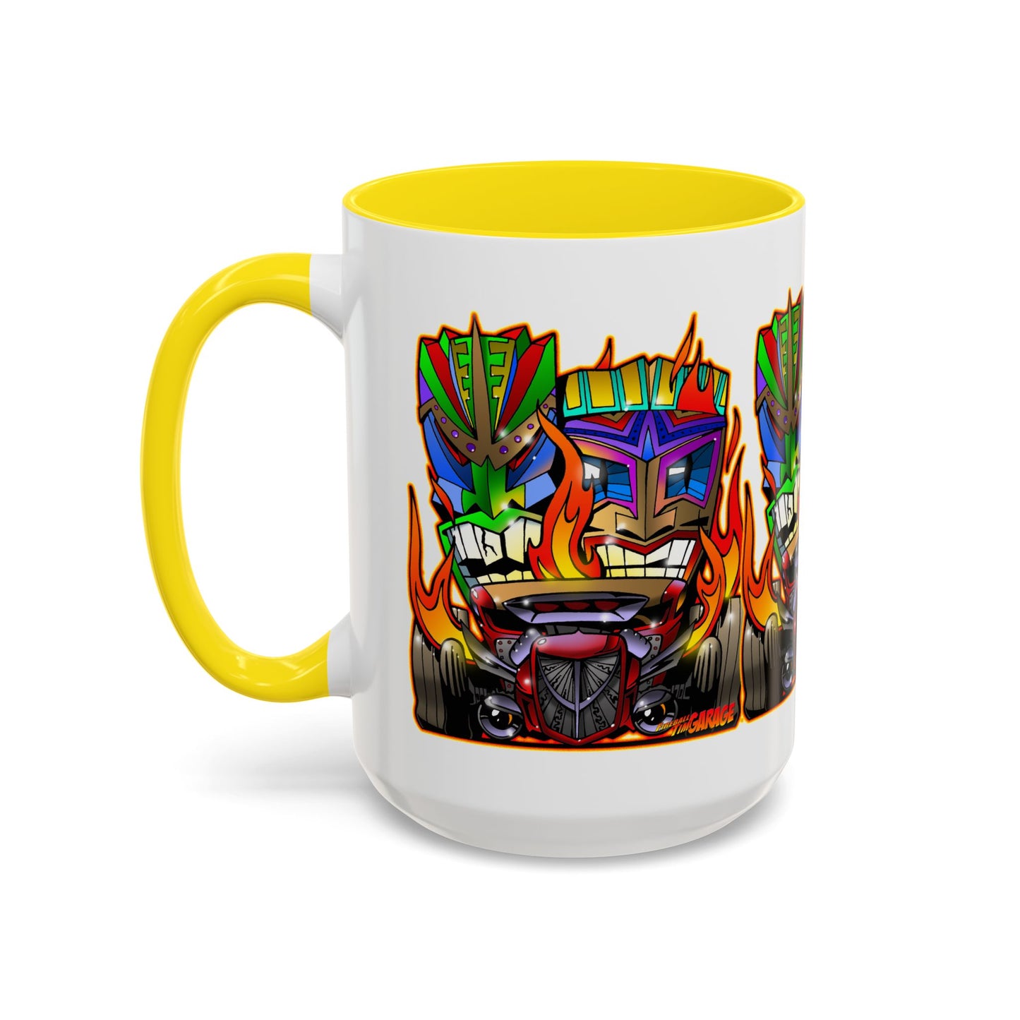 HOT ROD TIKI Collectible Art Coffee Mug 2 Sizes 4 Colors