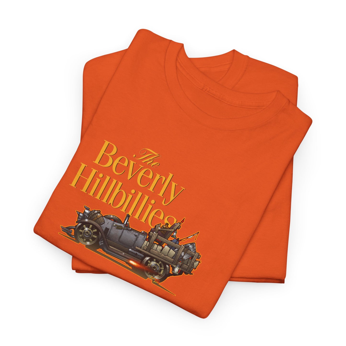 THE BEVERLY HILLBILLIES Jalopy Car Unisex Heavy Cotton Tee Shirt 12 Colors