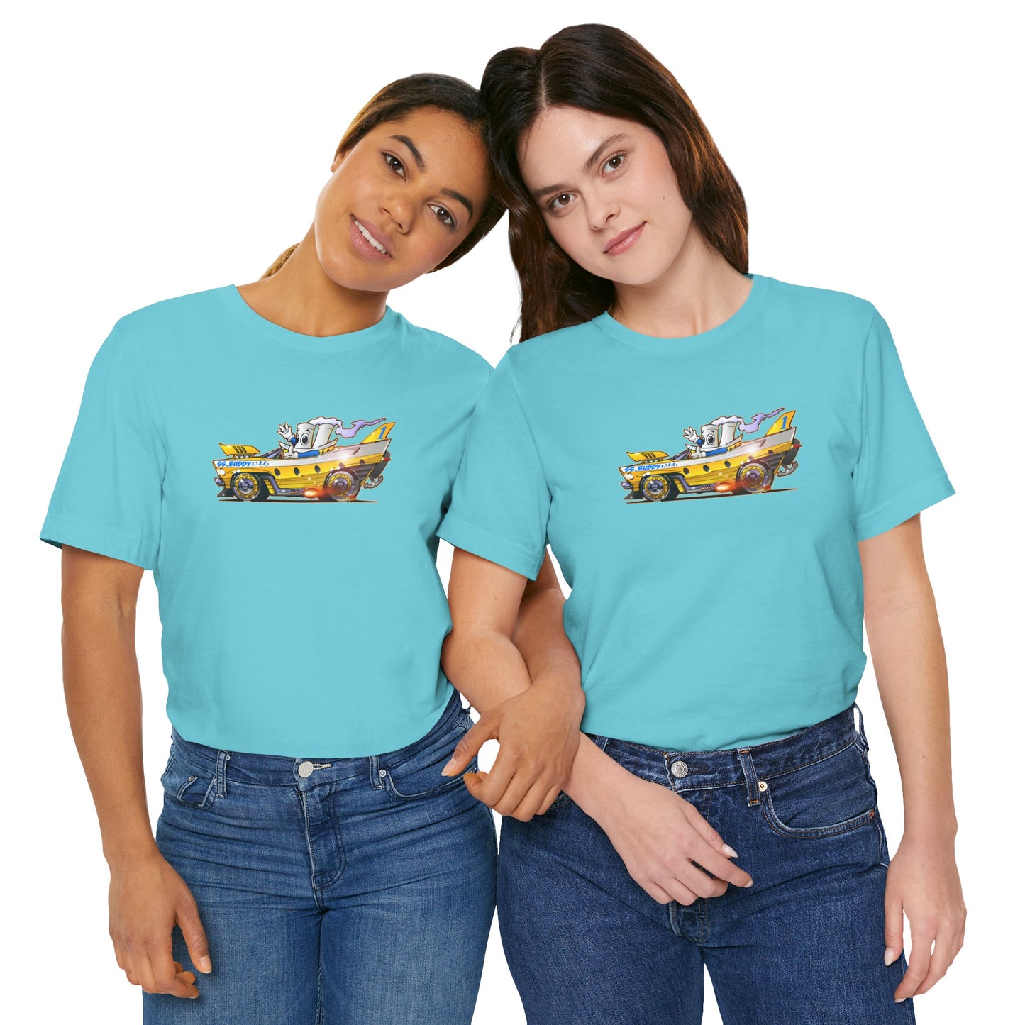 BUDDY CRUISE BUDDYMOBILE Custom Car Art Short Sleeve Tee in 17 Colors