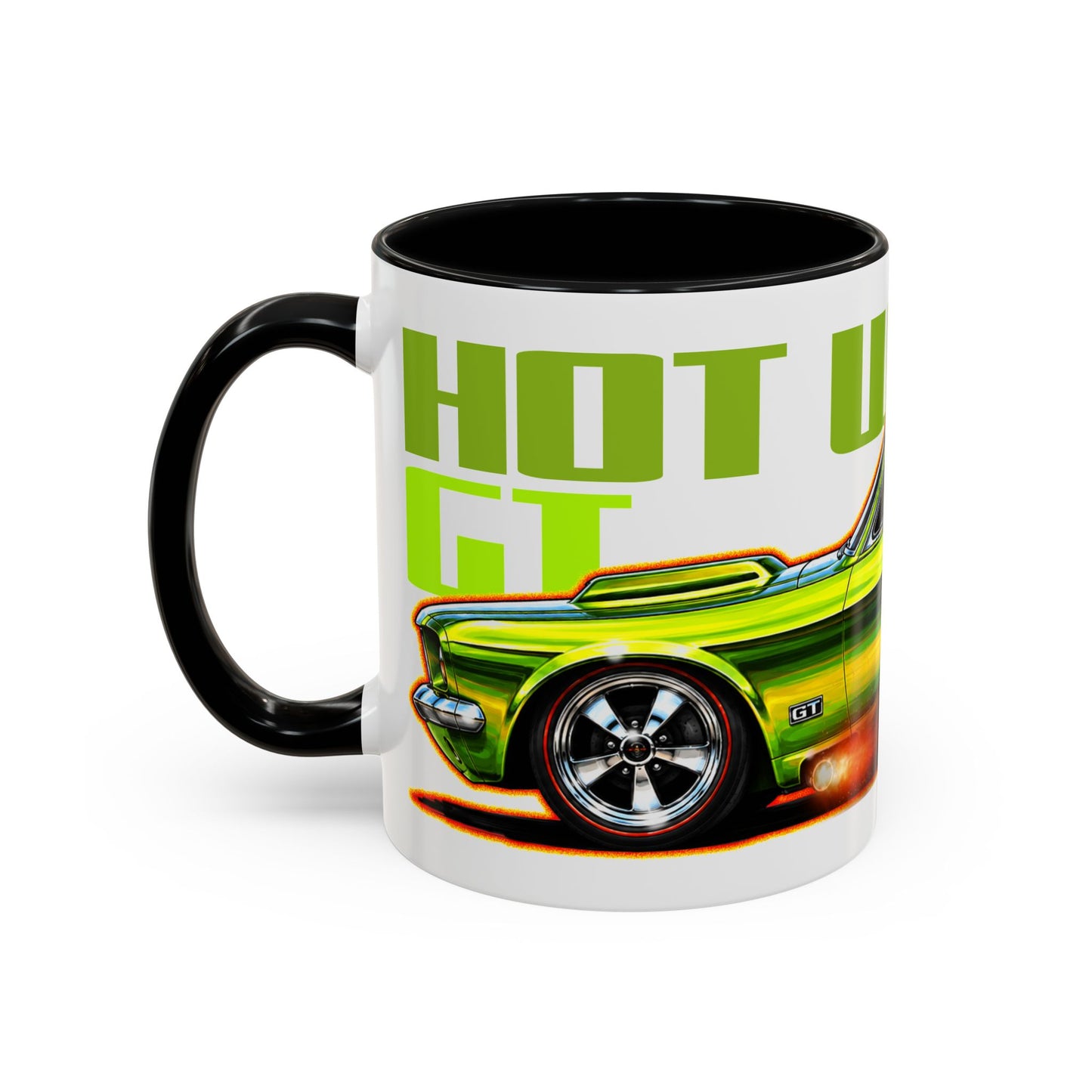 HOT WHEELS Sweet 16 MUSTANG GT Collectible Fireball Art Coffee Mug - 2 Sizes