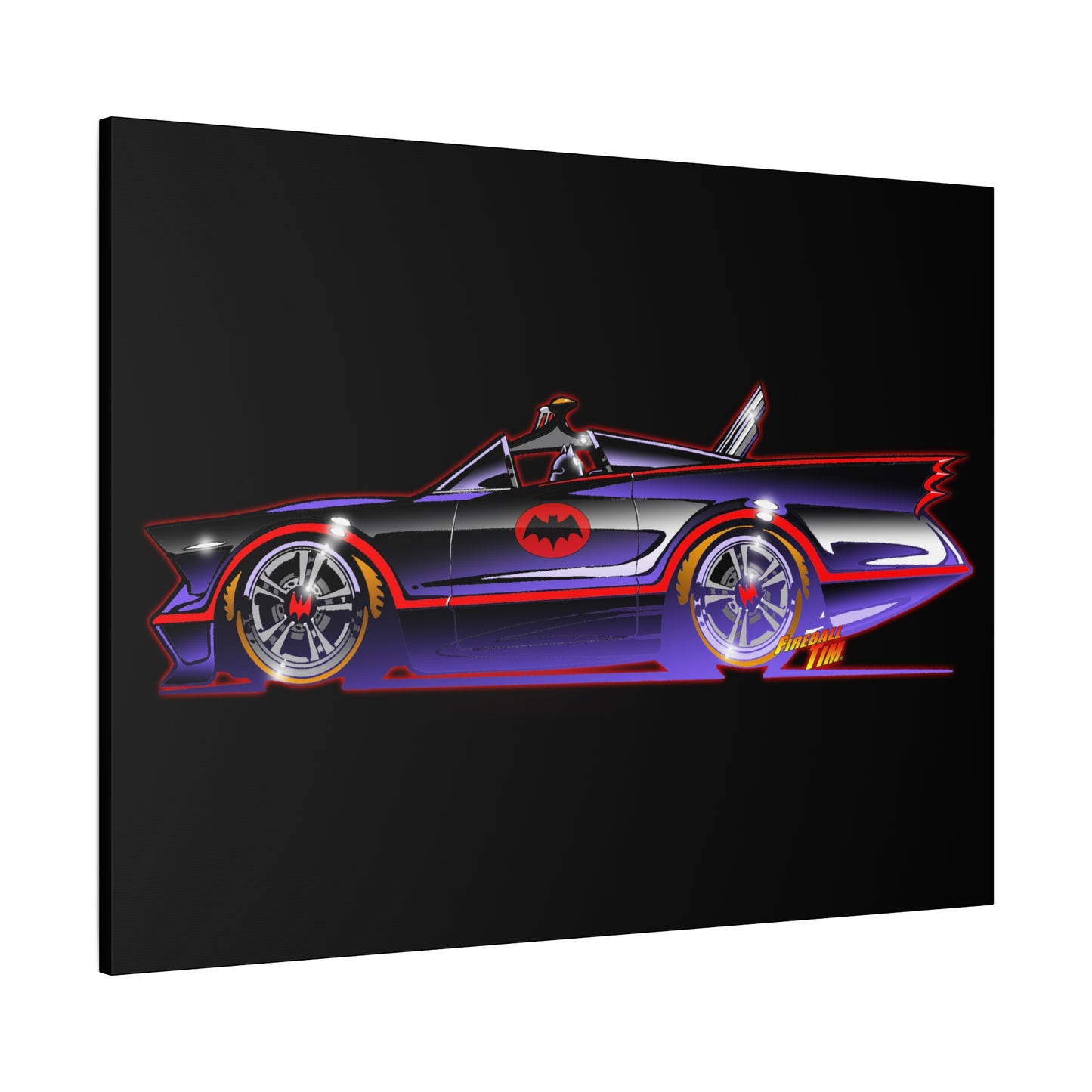 BATMOBILE 1966 BATMAN TV Car Canvas Art Print 11x14