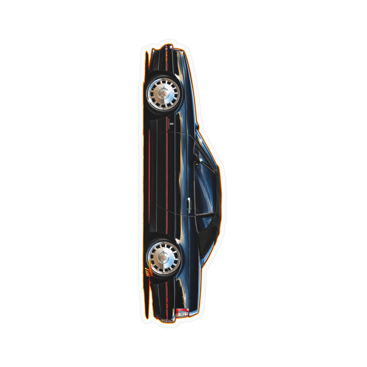 CADILLAC ALLANTE Collectible Fireball Art Stickers in 4 Sizes