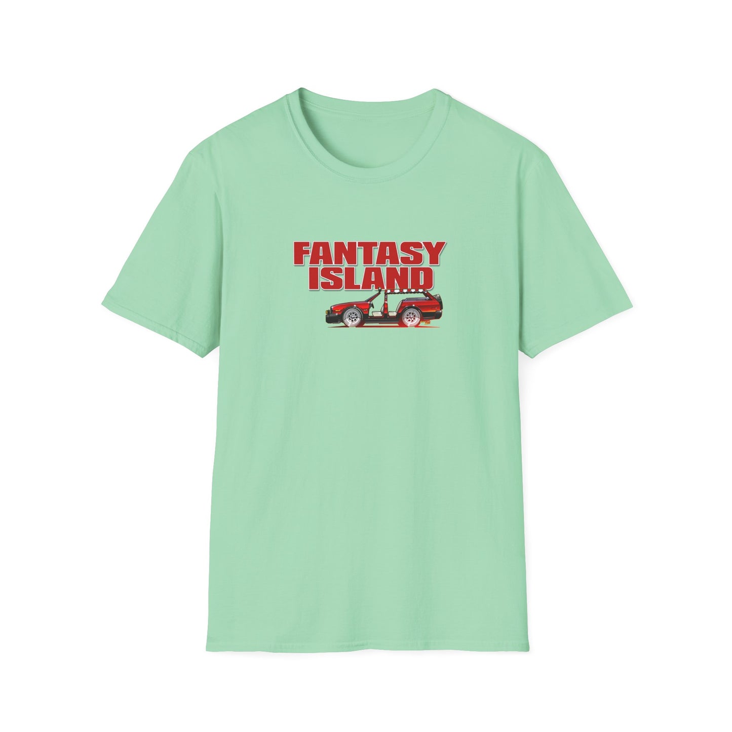 FANTASY ISLAND TV Show Plymouth Concept Art Softstyle T-Shirt - 11 Colors