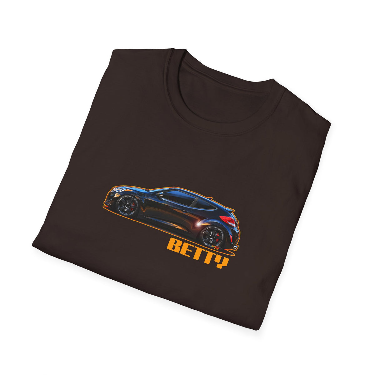 HYUNDAI VELOSTER 2012 Black Betty Collectible Fireball Art TeeShirt