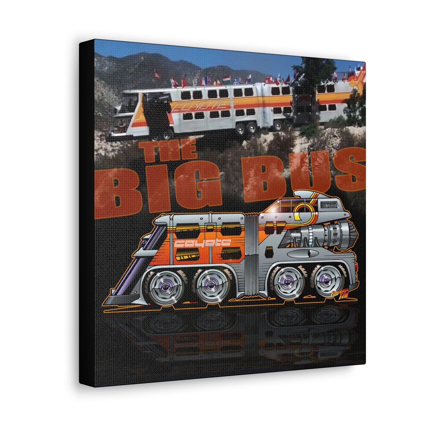 THE BIG BUS Concept Art Canvas MASTERPRINT 3 Sizes